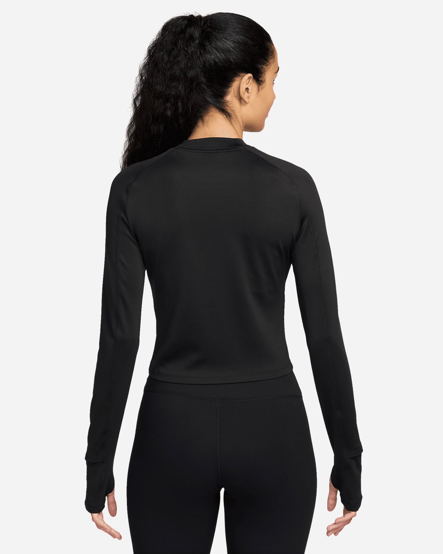 Maglia running NIKE TRAIL CROPPED W - Nero - 1 | Cisalfa Sport