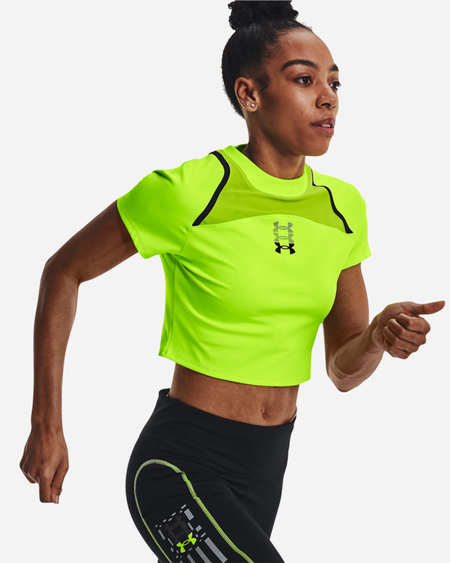 T-shirt running UNDER ARMOUR RUN ANYWHERE W - Nero - 2 | Cisalfa Sport