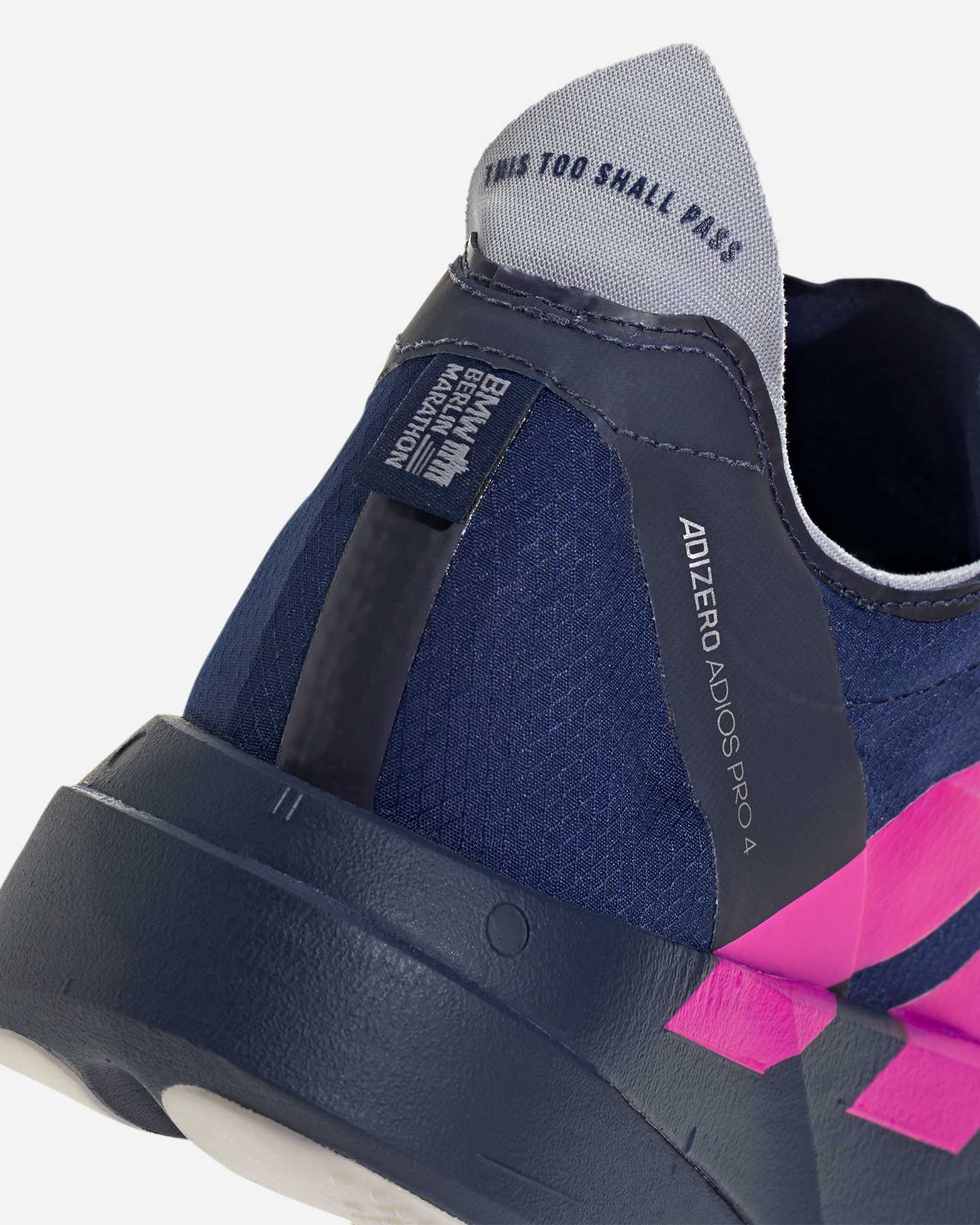 Scarpe running ADIDAS ADIZERO ADIOS PRO 4 M - Blu - 4 | Cisalfa Sport