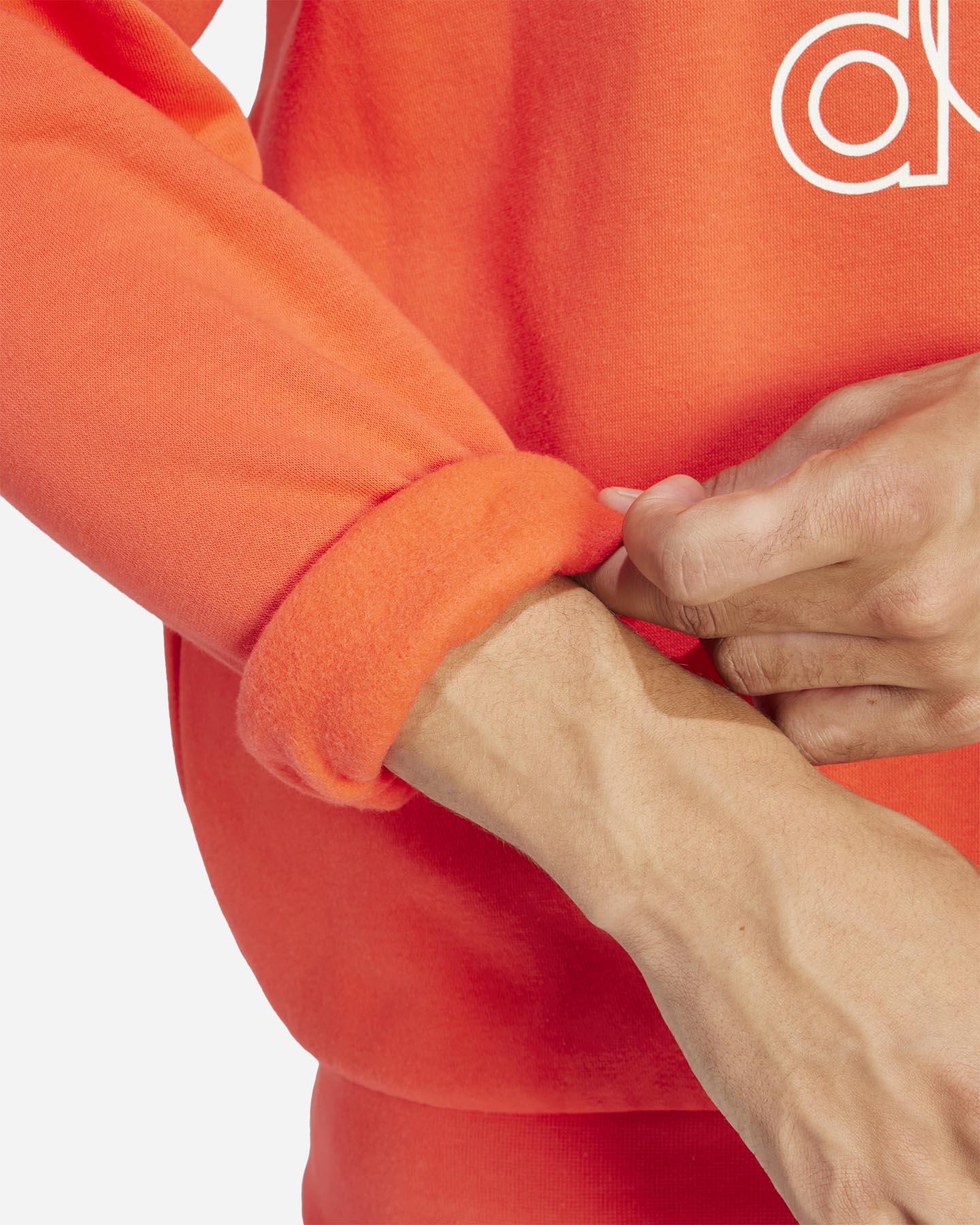 Felpa ADIDAS BRAND LOVE M - Arancione - 5 | Cisalfa Sport
