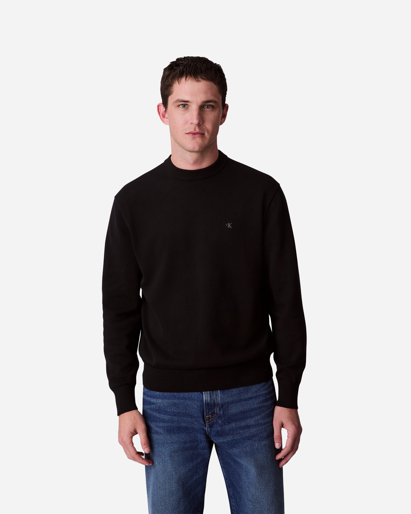 Maglione CALVIN KLEIN JEANS SMALL LOGO M - Nero - 2 | Cisalfa Sport