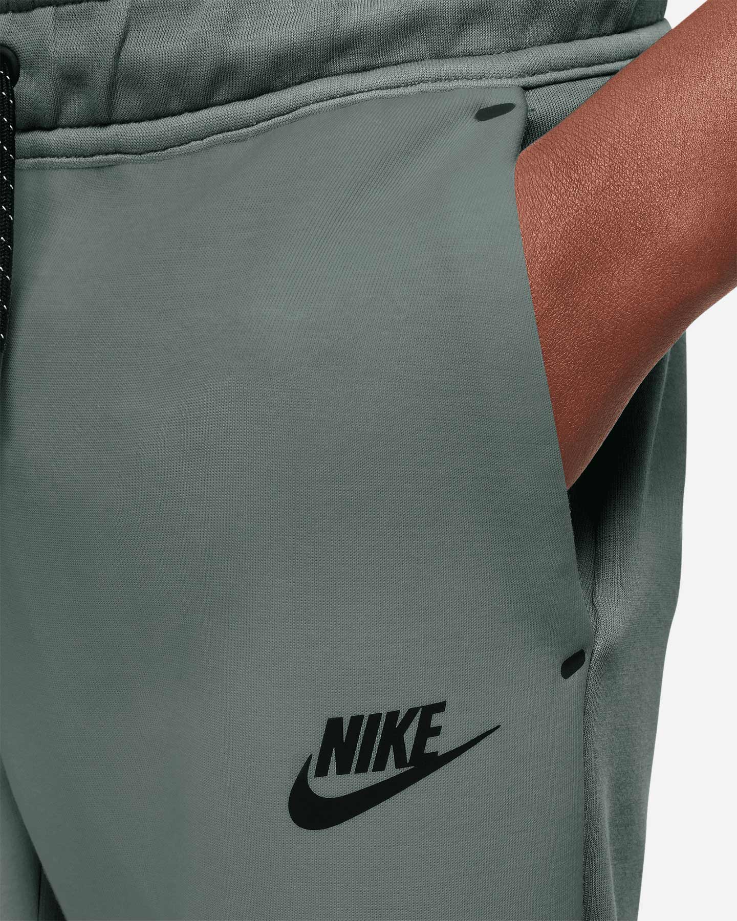 Pantalone NIKE TECH FLEECE 2 CLAY JR - Verde - 2 | Cisalfa Sport