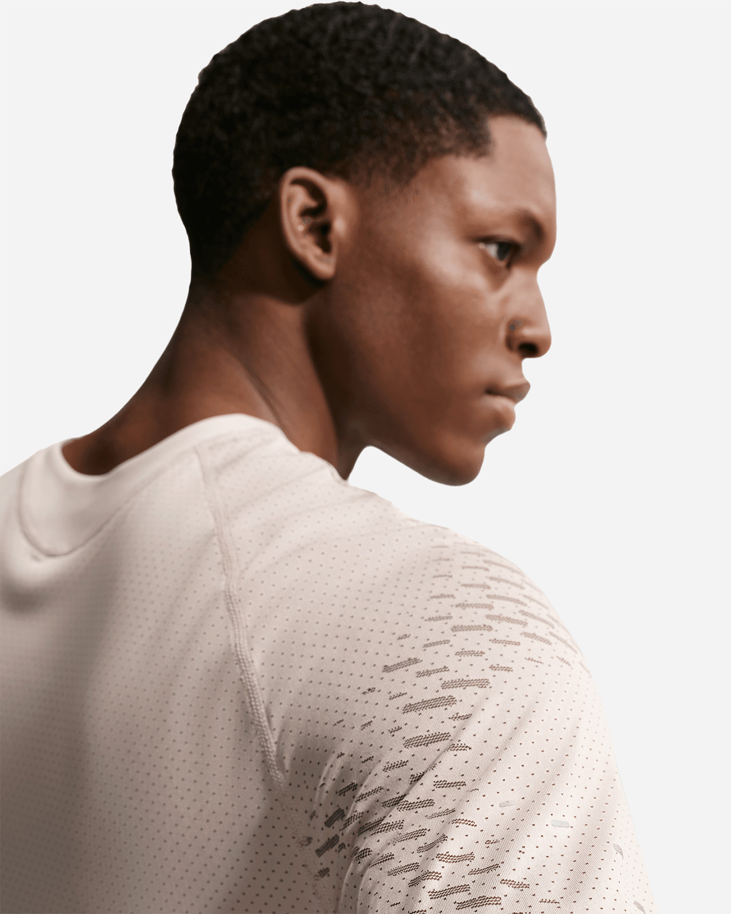 T-shirt running NIKE STRIDE M - Grigio - 4 | Cisalfa Sport