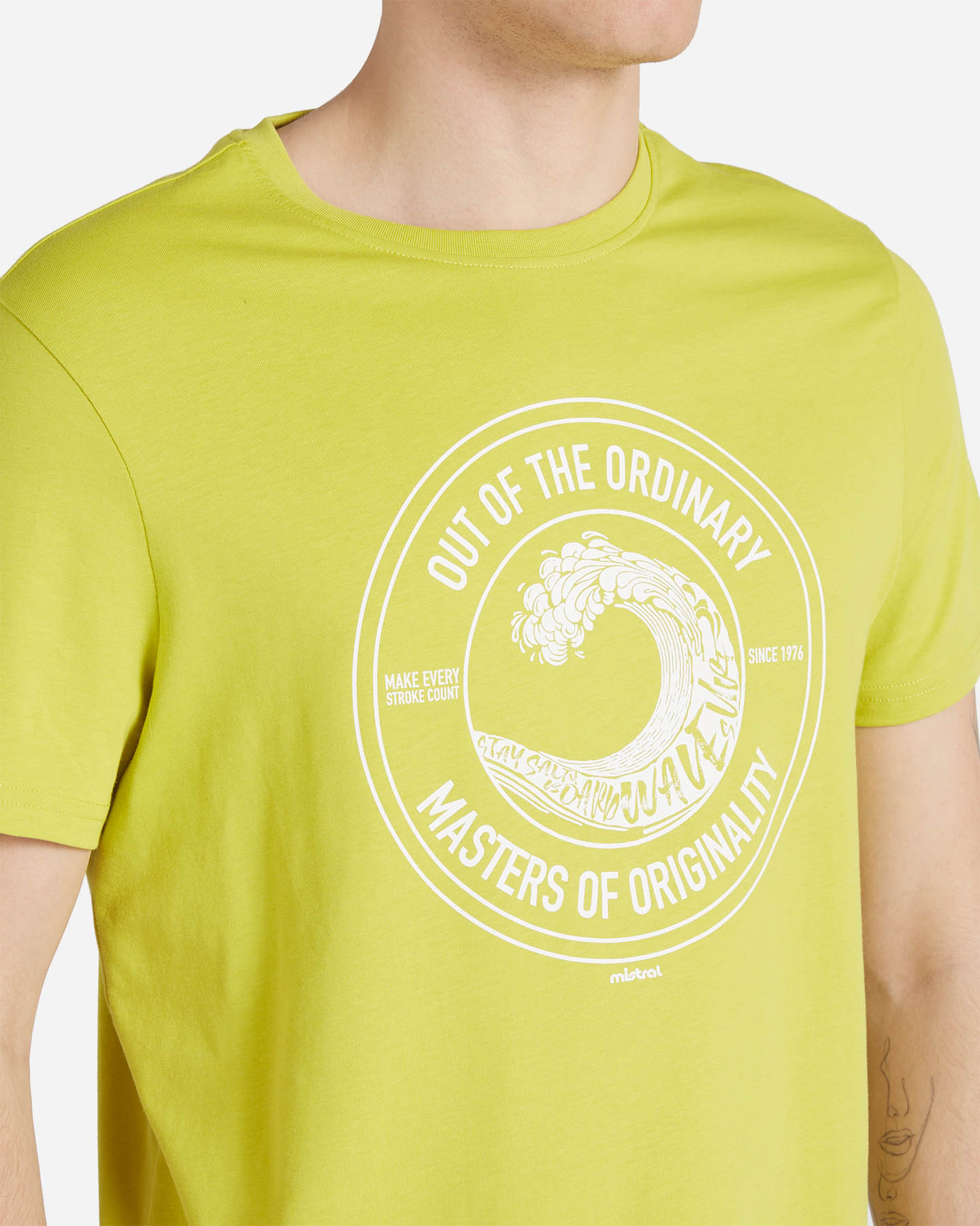 T-shirt MISTRAL LOGO M - Giallo - 4 | Cisalfa Sport