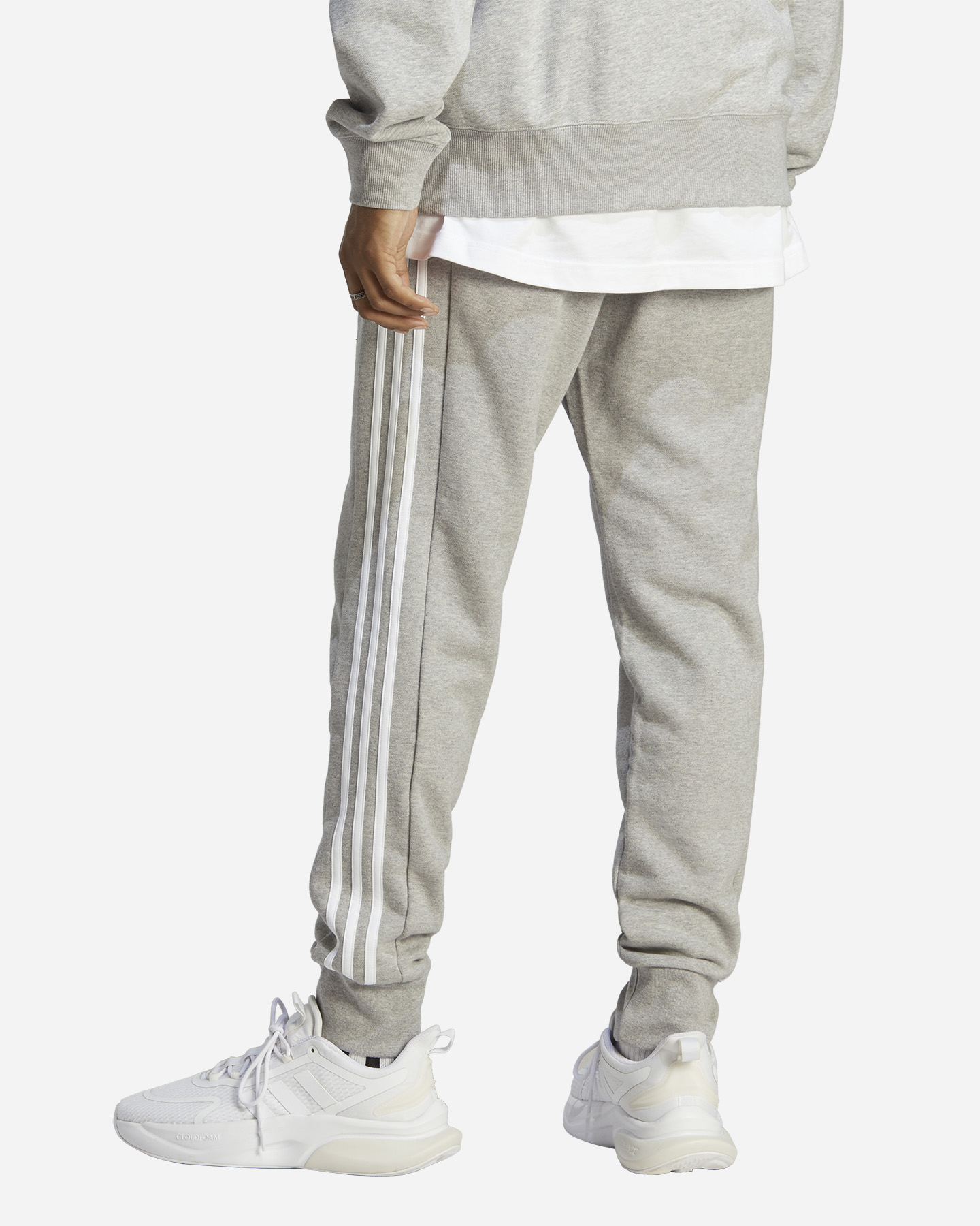 Pantalone ADIDAS CORE 3STRIPES BADGE OF SPORT M - Grigio - 3 | Cisalfa Sport