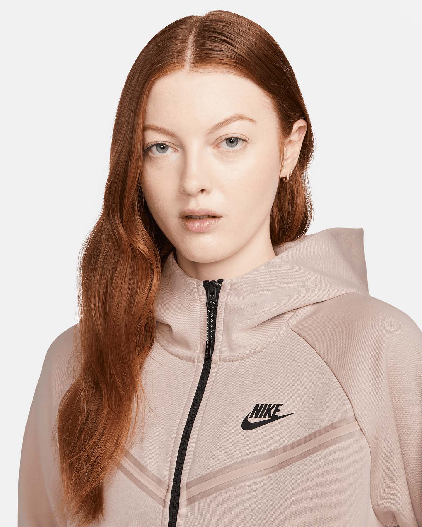 Felpa NIKE TECH FLEECE FZ W - Rosa - 2 | Cisalfa Sport