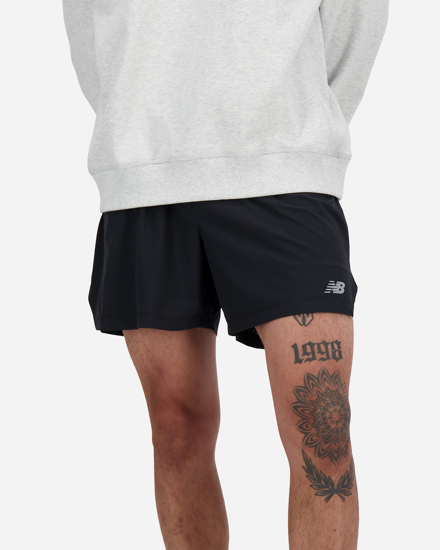 Short running NEW BALANCE SEAMLESS 5" M - Nero - 3 | Cisalfa Sport