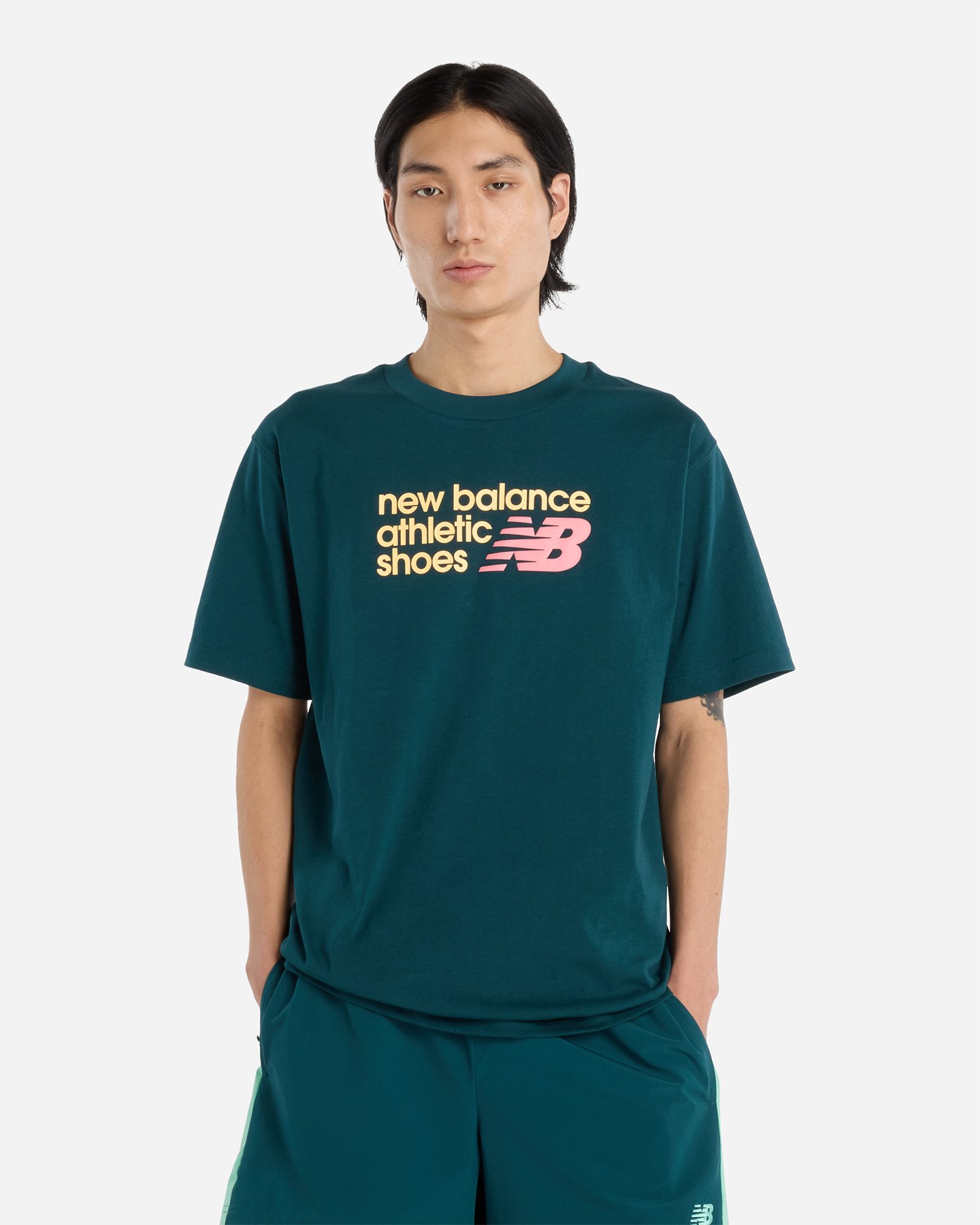 T-shirt NEW BALANCE ATHLETICS PREMIUM BIG LOGO M - Verde - 0 | Cisalfa Sport