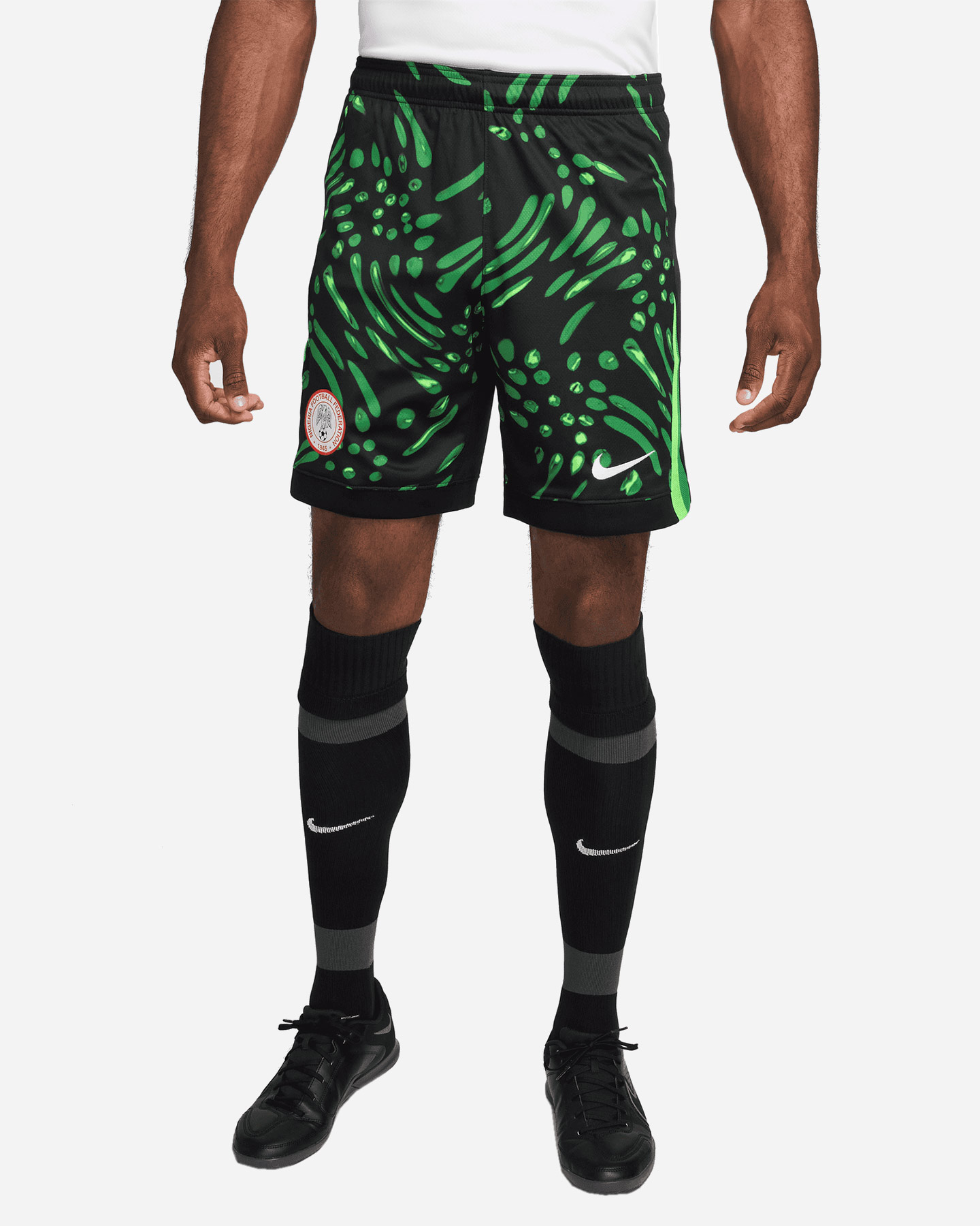 Pantaloncini calcio ufficiali NIKE DRI FIT NIGERIA AWAY 23-24 M - Nero - 2 | Cisalfa Sport