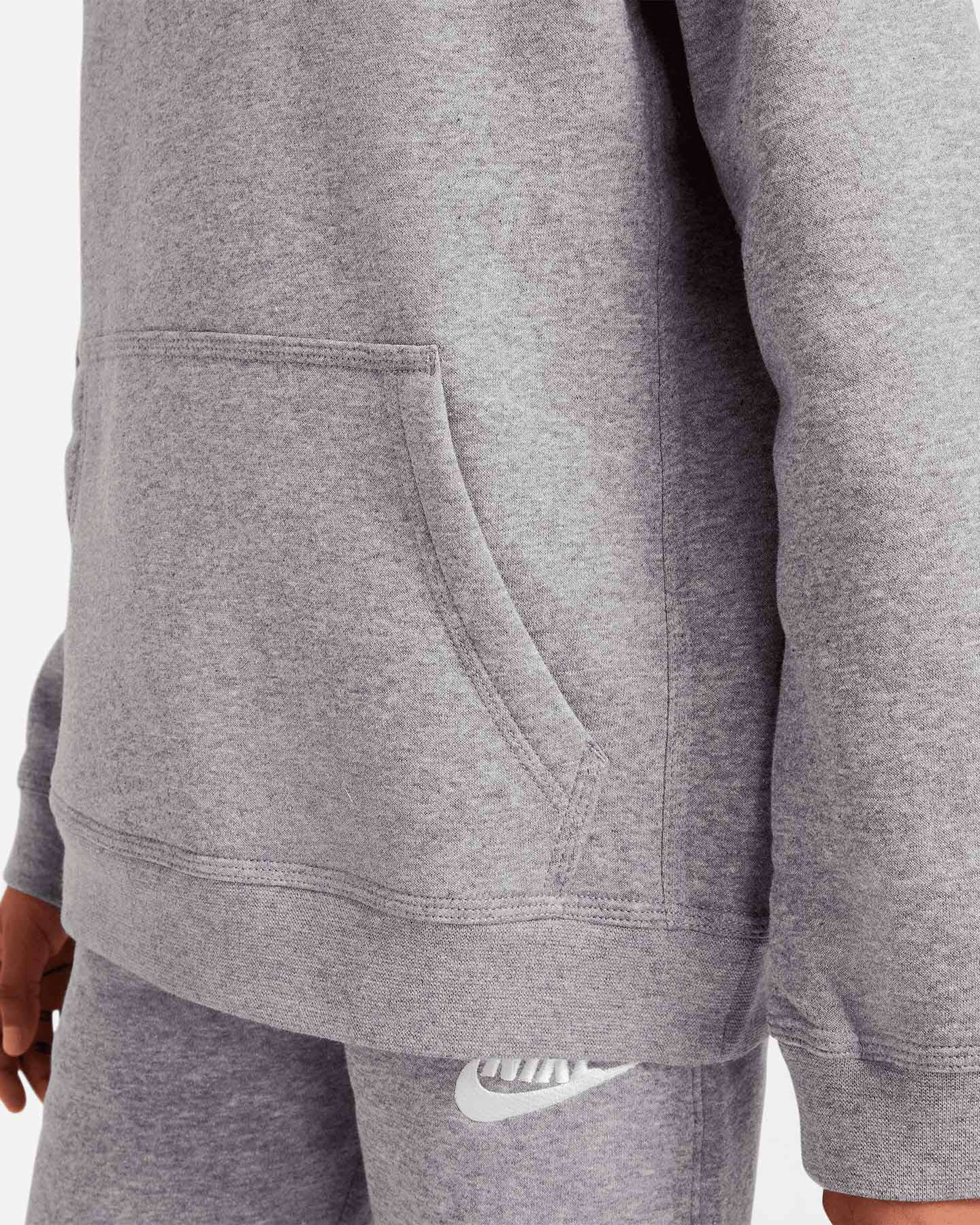 Felpa NIKE CLUB JR - Grigio - 2 | Cisalfa Sport