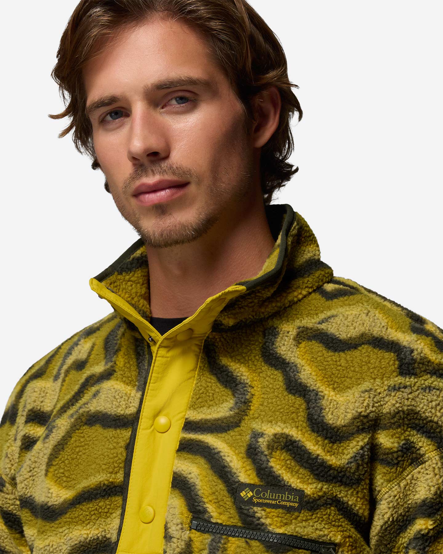 Pile COLUMBIA HELVETIA II PRINTED M - Verde - 4 | Cisalfa Sport