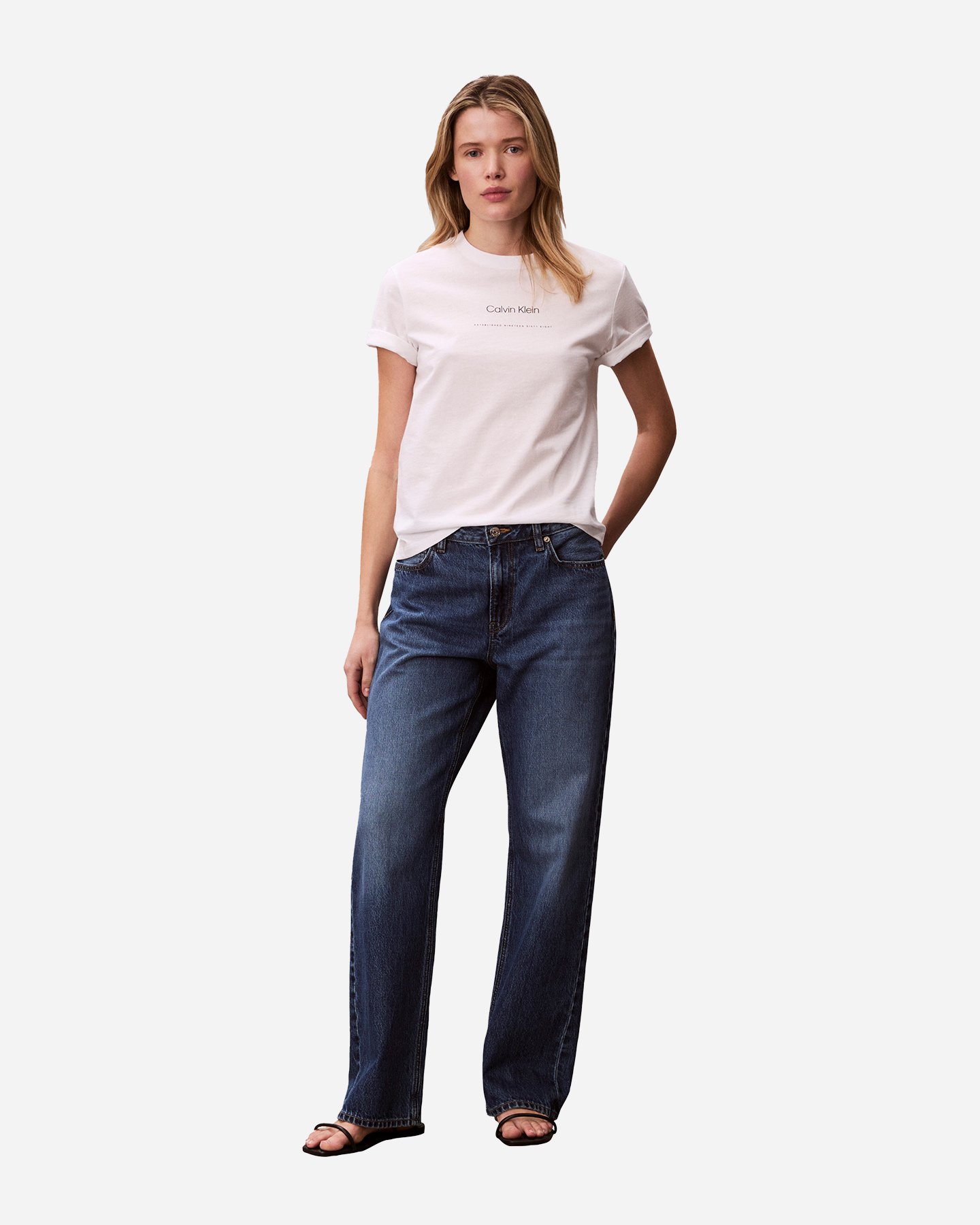 T-shirt CALVIN KLEIN JEANS MULTI LOGO W - Bianco - 4 | Cisalfa Sport