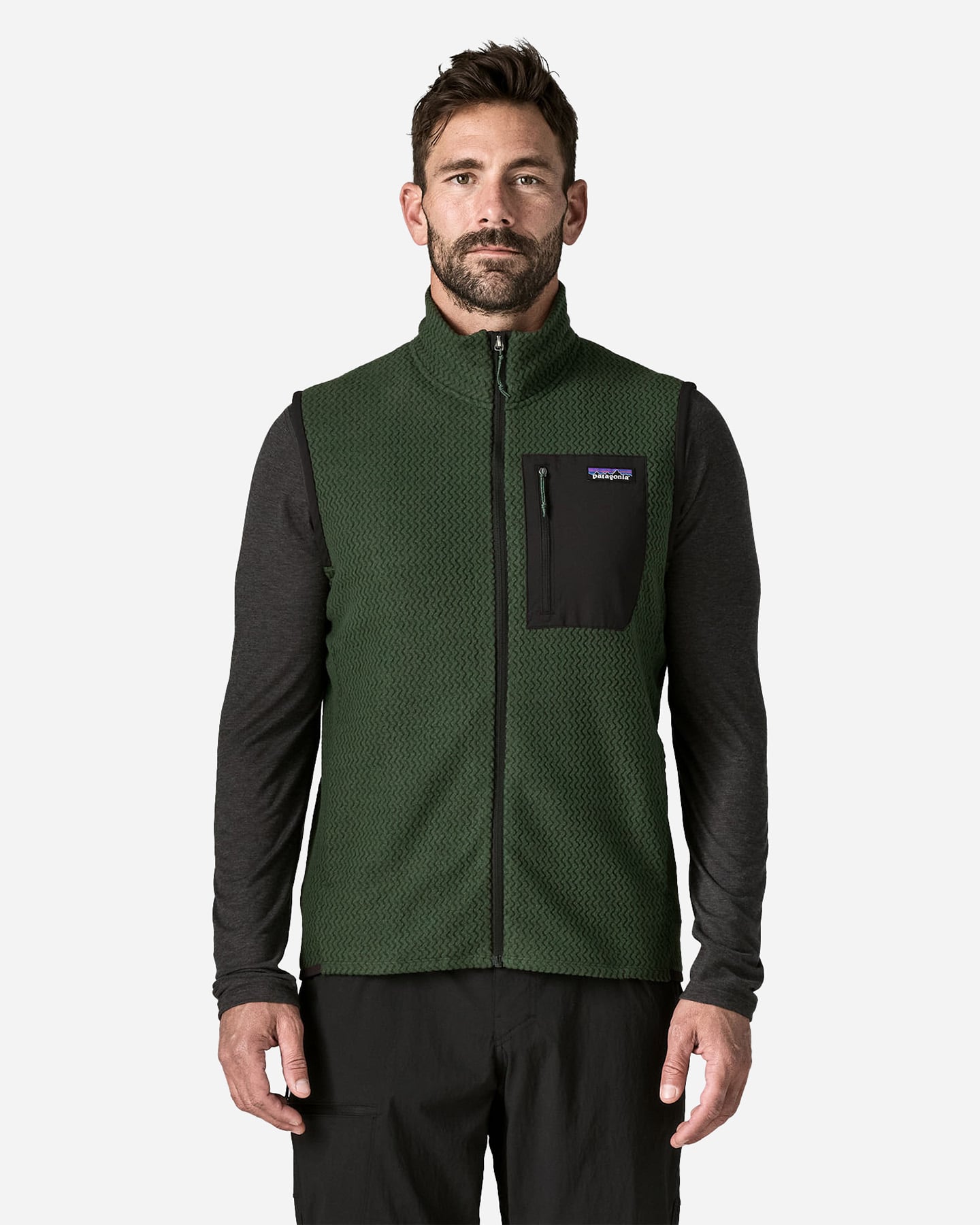 Gilet PATAGONIA R1 AIR M - Verde - 1 | Cisalfa Sport