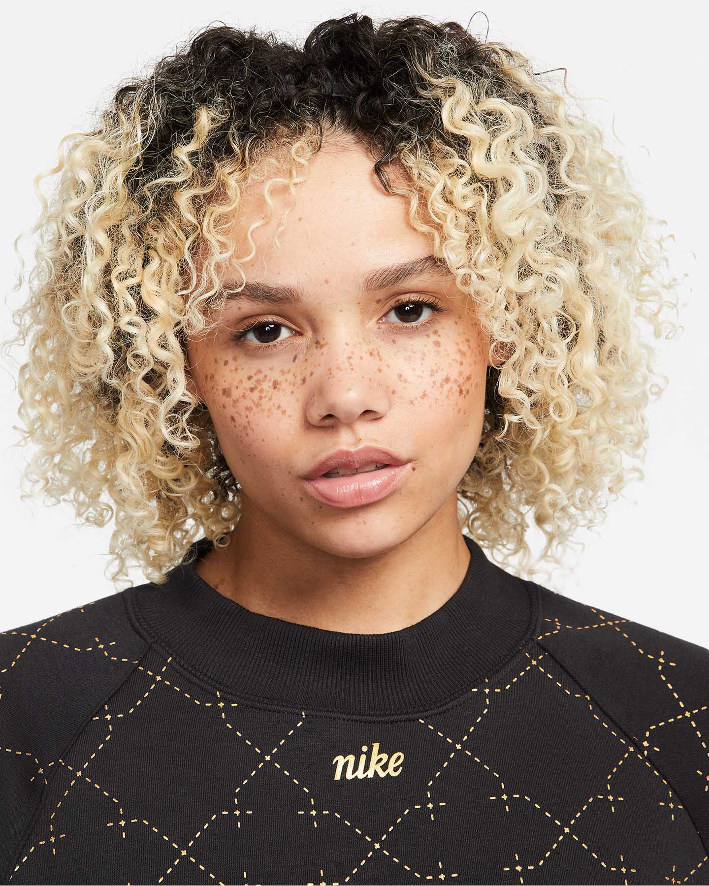 Felpa training NIKE AOP METALLIC W - Nero - 2 | Cisalfa Sport