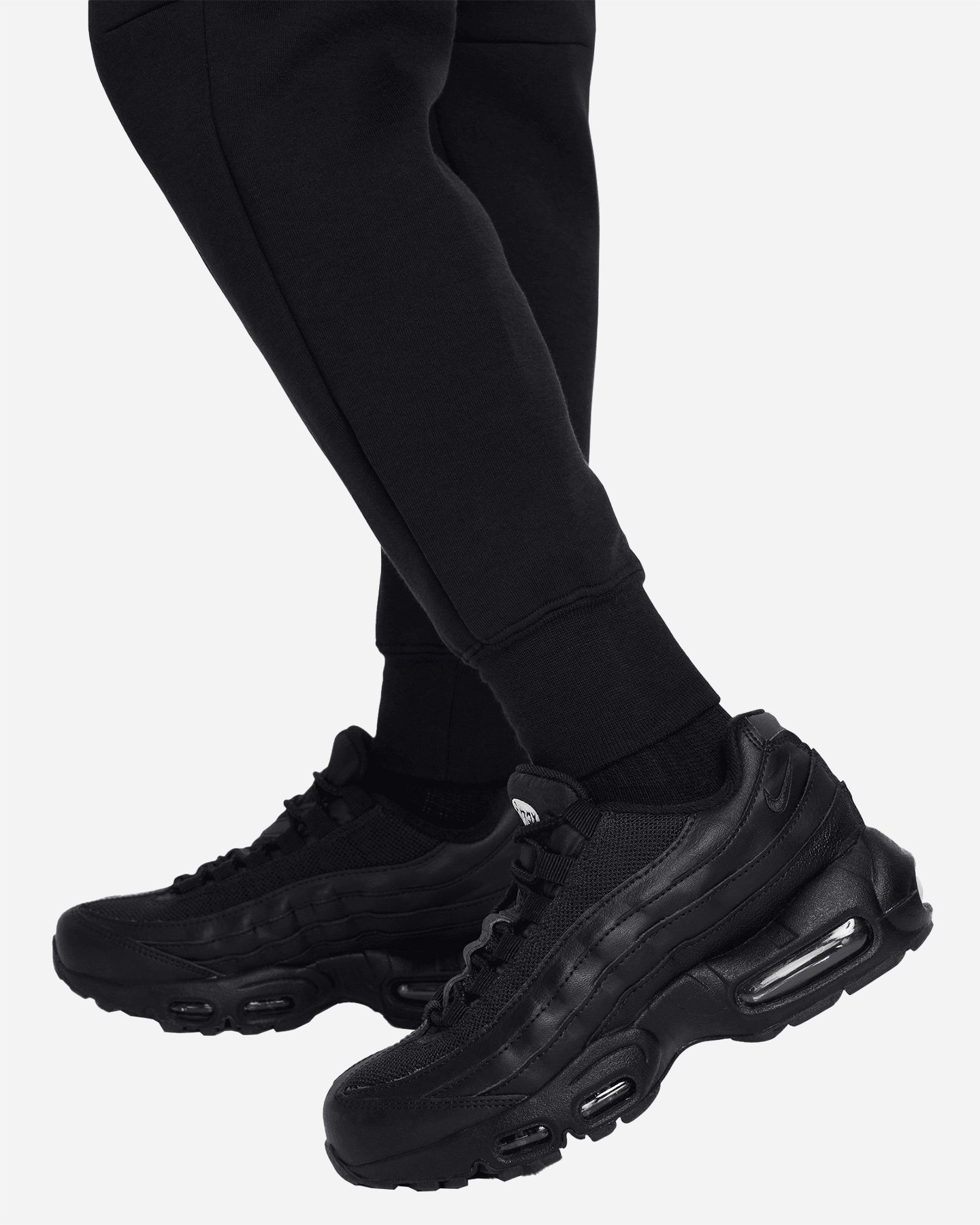Pantalone NIKE TECH FLEECE JR - Nero - 4 | Cisalfa Sport