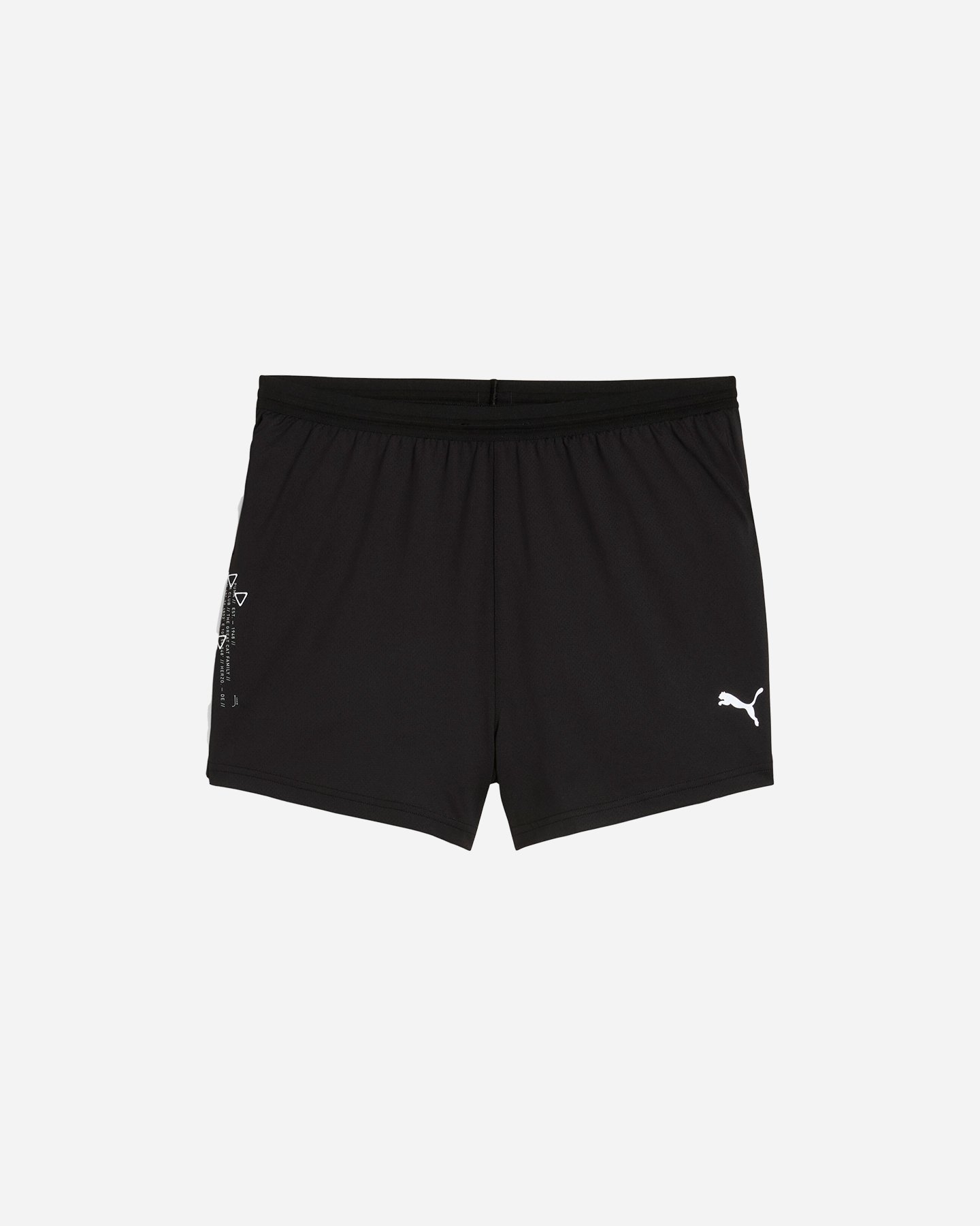 Short running PUMA RUN KNIT 3 SPLIT M - Nero - 0 | Cisalfa Sport