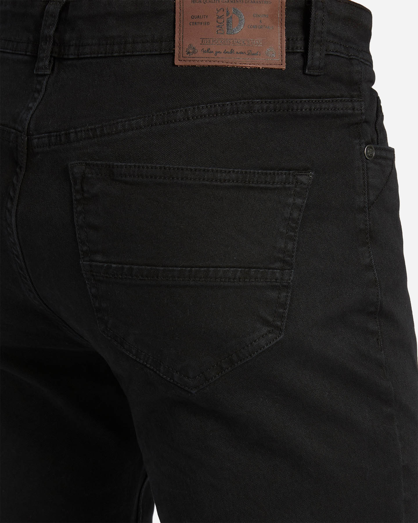 Pantalone DACK'S 5TS SLIM TWILL M - Nero - 3 | Cisalfa Sport