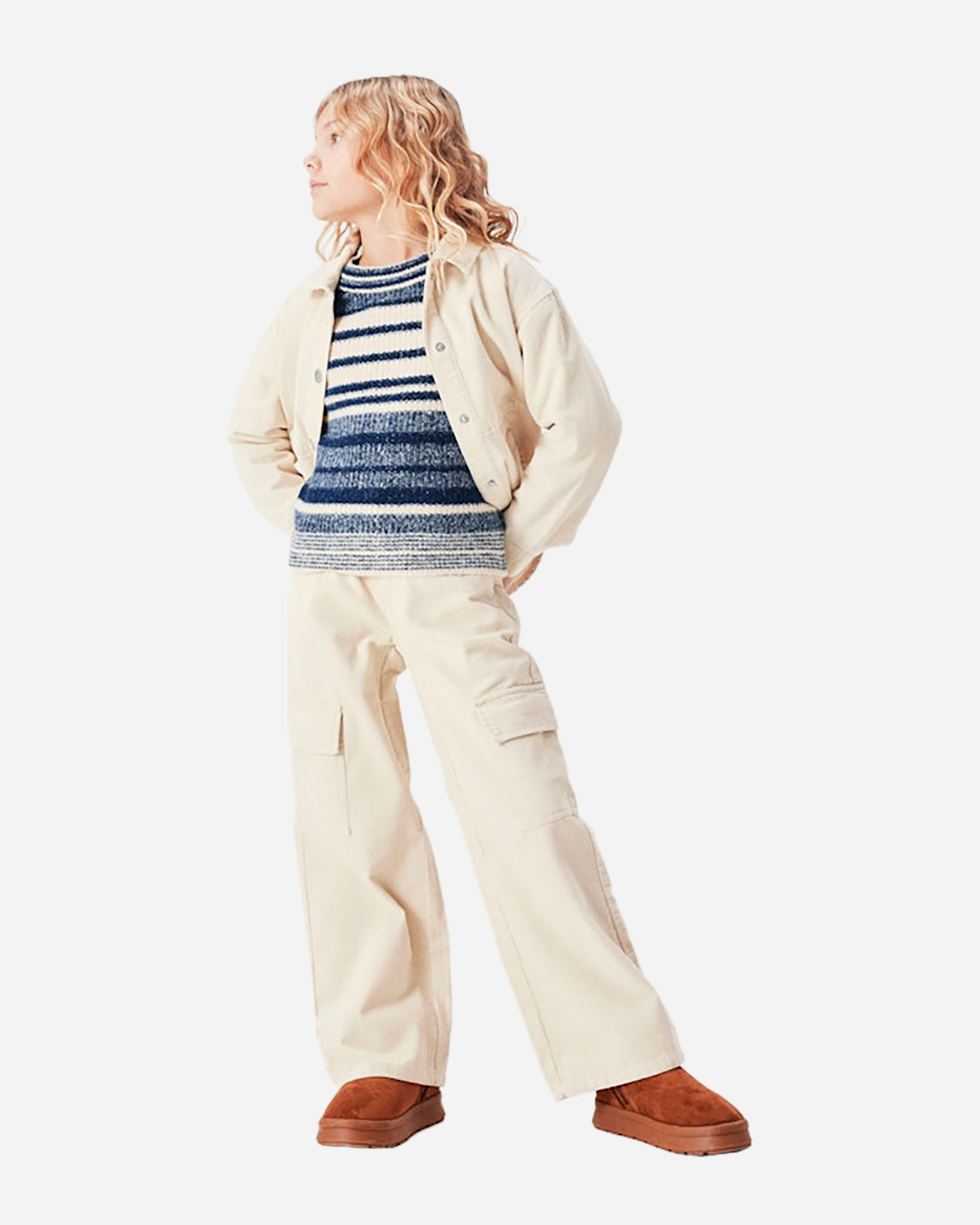 Pantalone NAME IT CARGO WIDE JR - Bianco - 2 | Cisalfa Sport