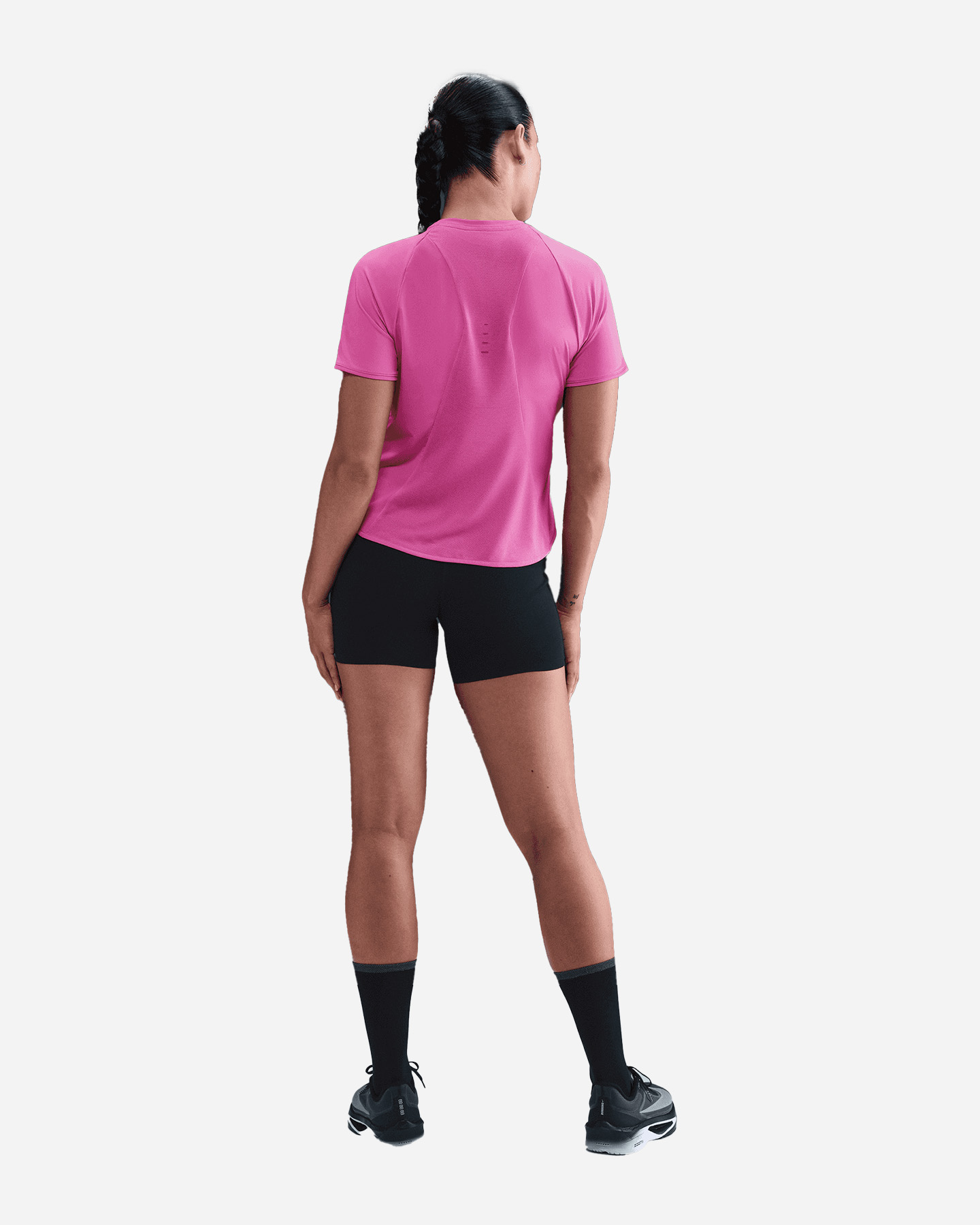 T-shirt running NIKE SWIFT W - Viola - 3 | Cisalfa Sport