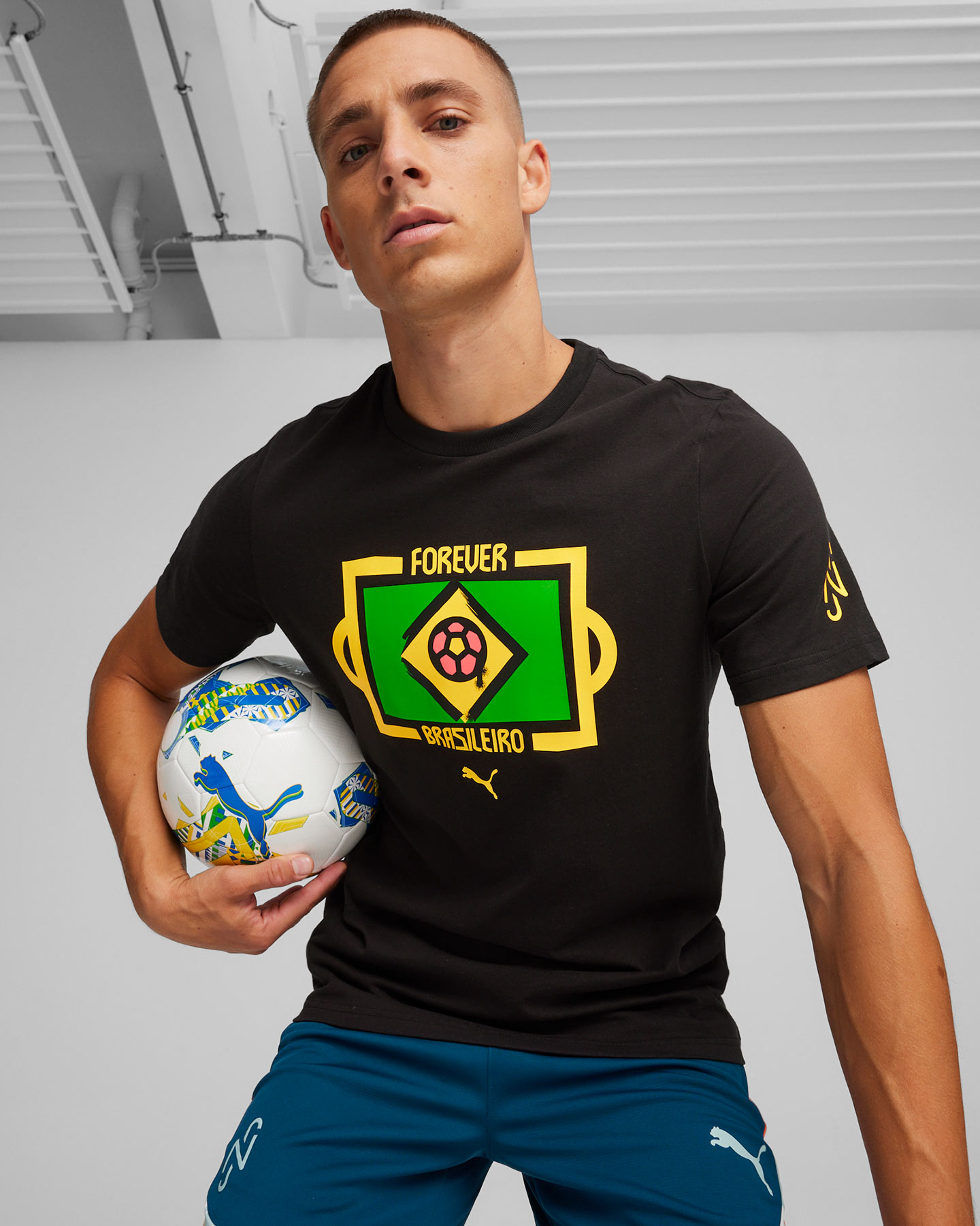 Maglia calcio PUMA NEYMAR JR M - Nero - 2 | Cisalfa Sport