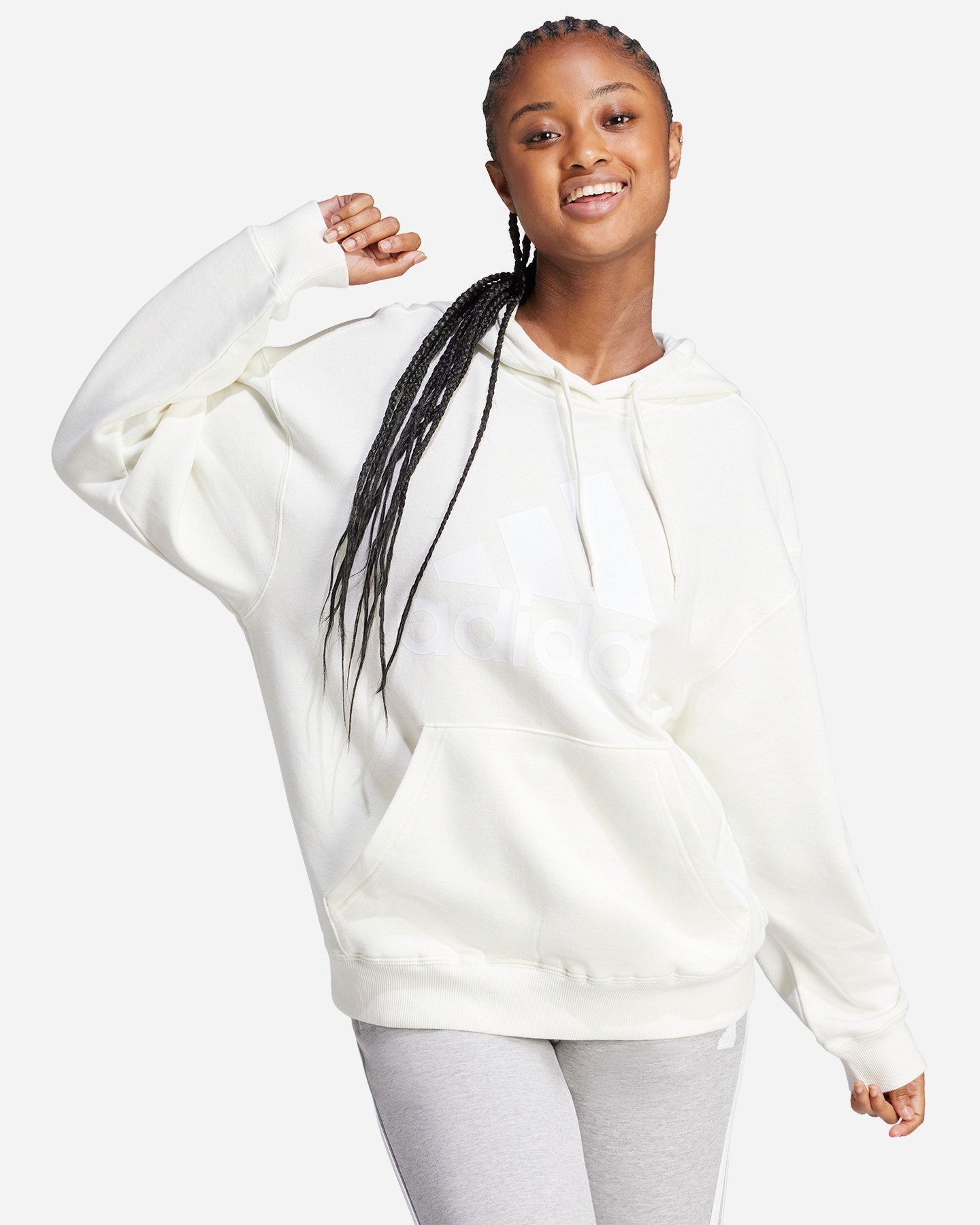 Felpa ADIDAS BIG LOGO W - Bianco - 1 | Cisalfa Sport