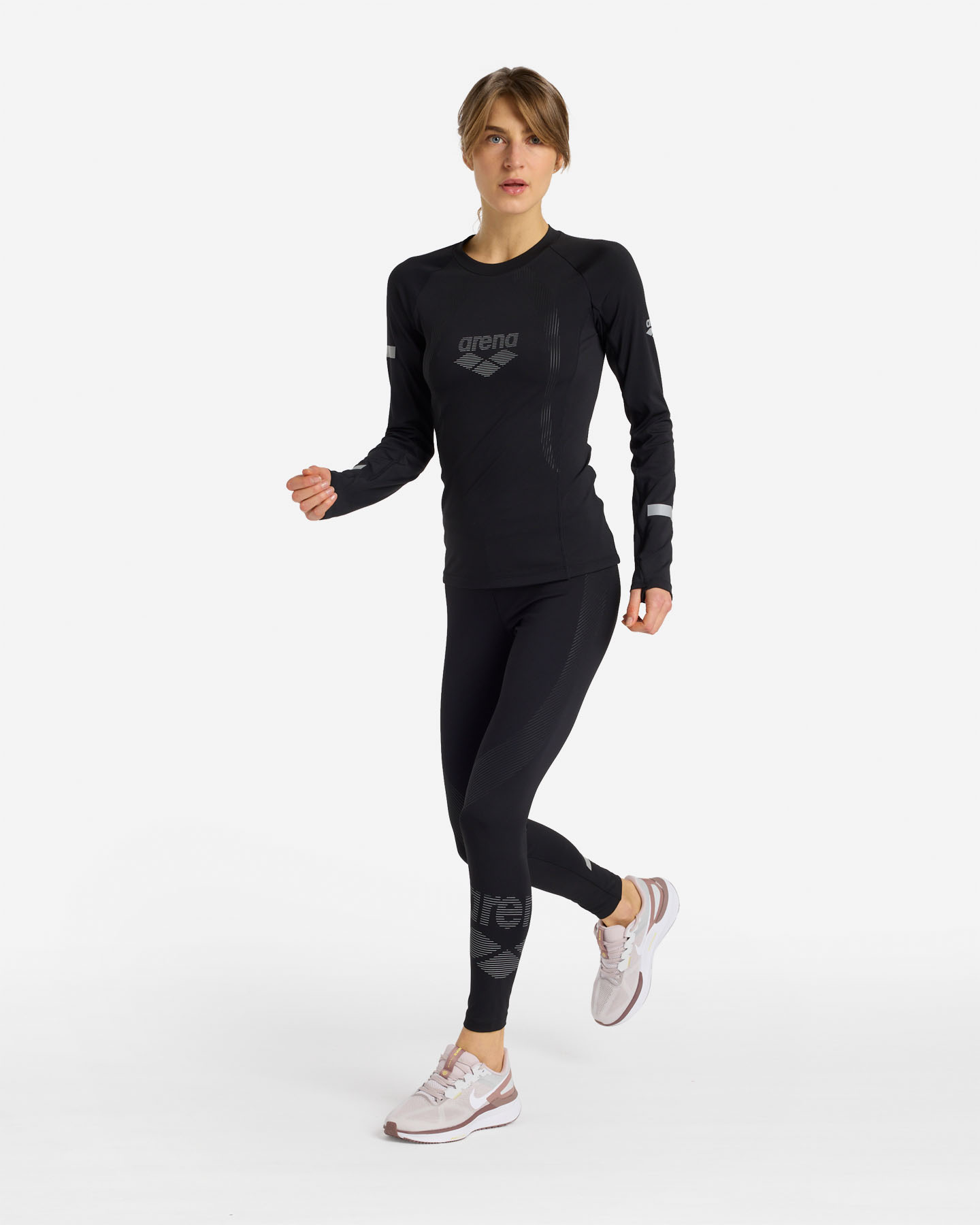 Maglia running ARENA RUNGEAR W - Nero - 4 | Cisalfa Sport