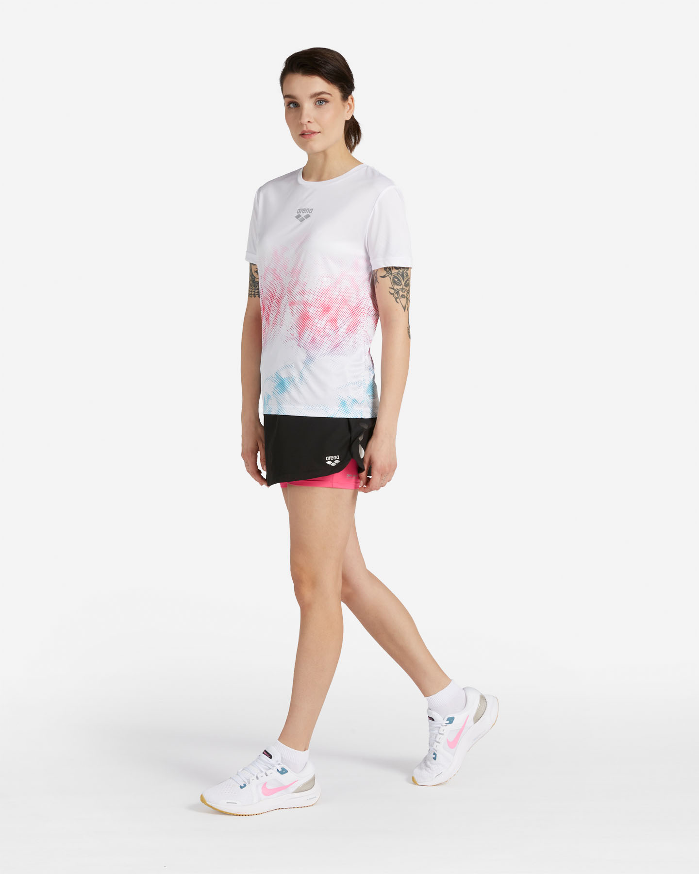 T-shirt running ARENA AMBITION W - Bianco - 3 | Cisalfa Sport