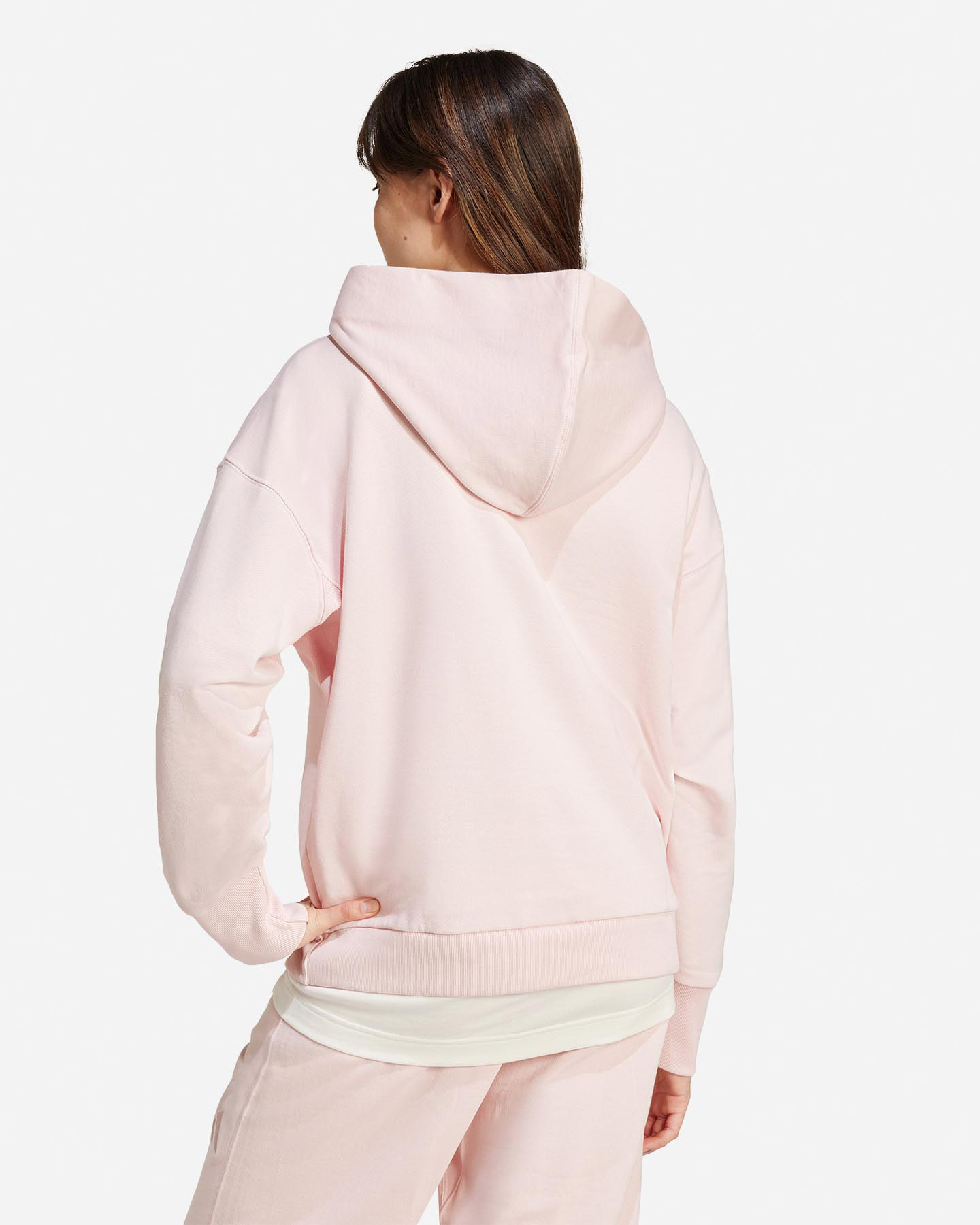 Felpa ADIDAS 3STRIPES SZN W - Rosa - 2 | Cisalfa Sport