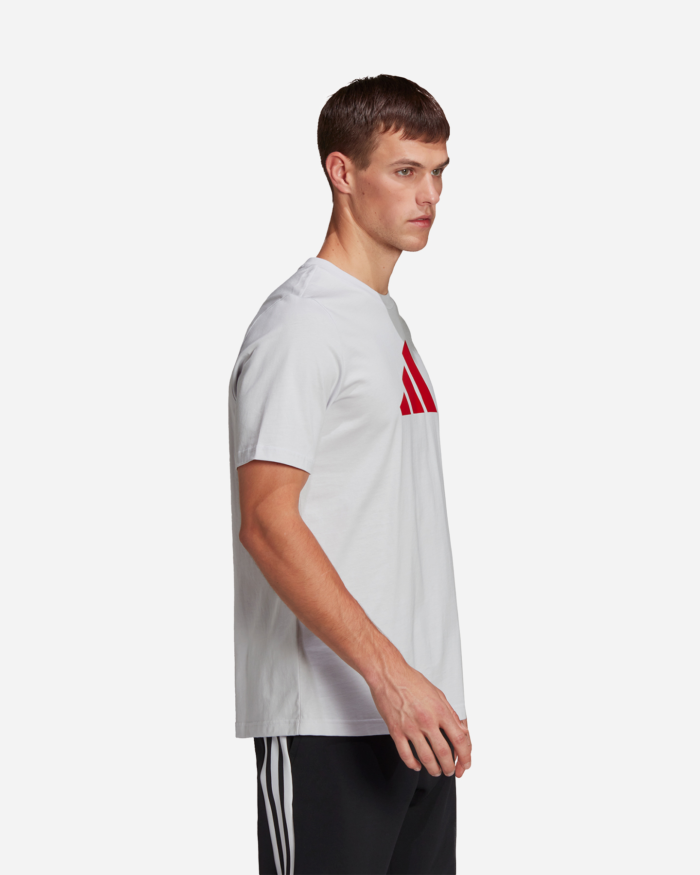 T-shirt ADIDAS 3BAR BIG LOGO M - Bianco - 2 | Cisalfa Sport