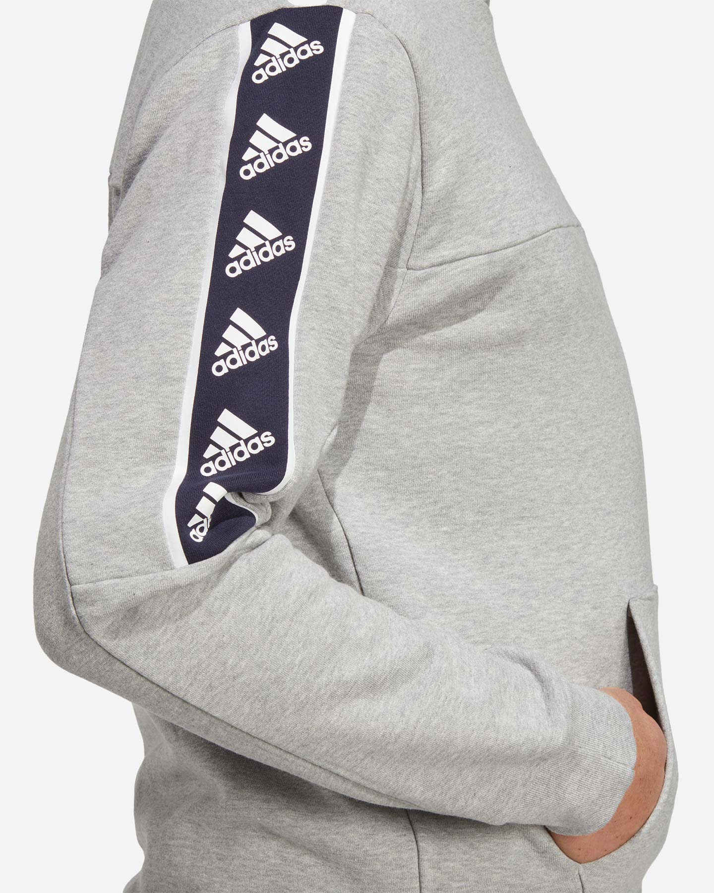 Felpa ADIDAS BRAND LOVE M - Grigio - 5 | Cisalfa Sport