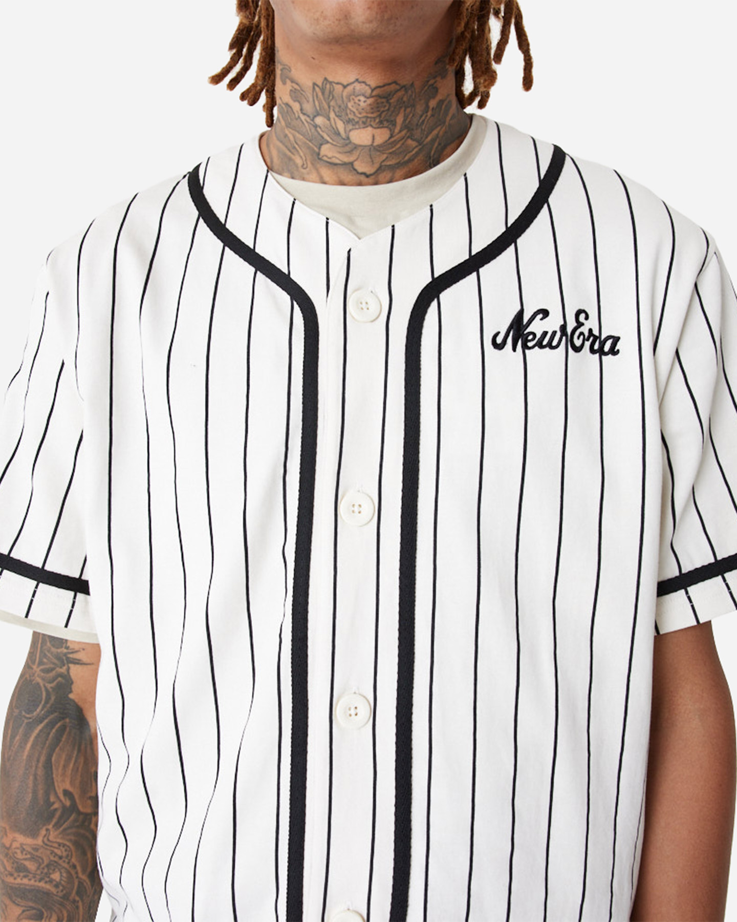 T-shirt NEW ERA PINSTRIPE OPEN M - Bianco - 2 | Cisalfa Sport
