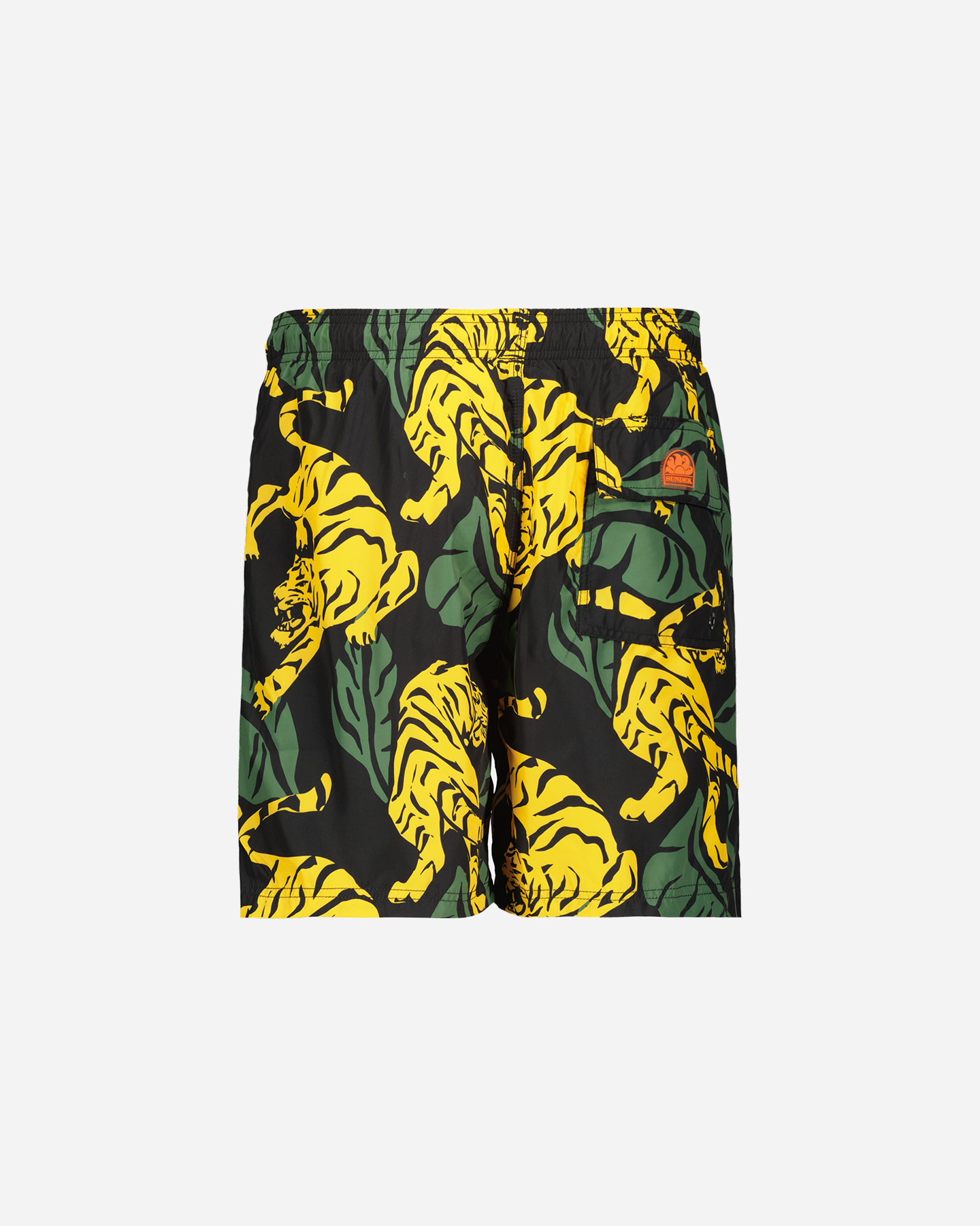 Boxer mare SUNDEK 16'' ELASTIC PRINT TIGER M - Nero - 5 | Cisalfa Sport