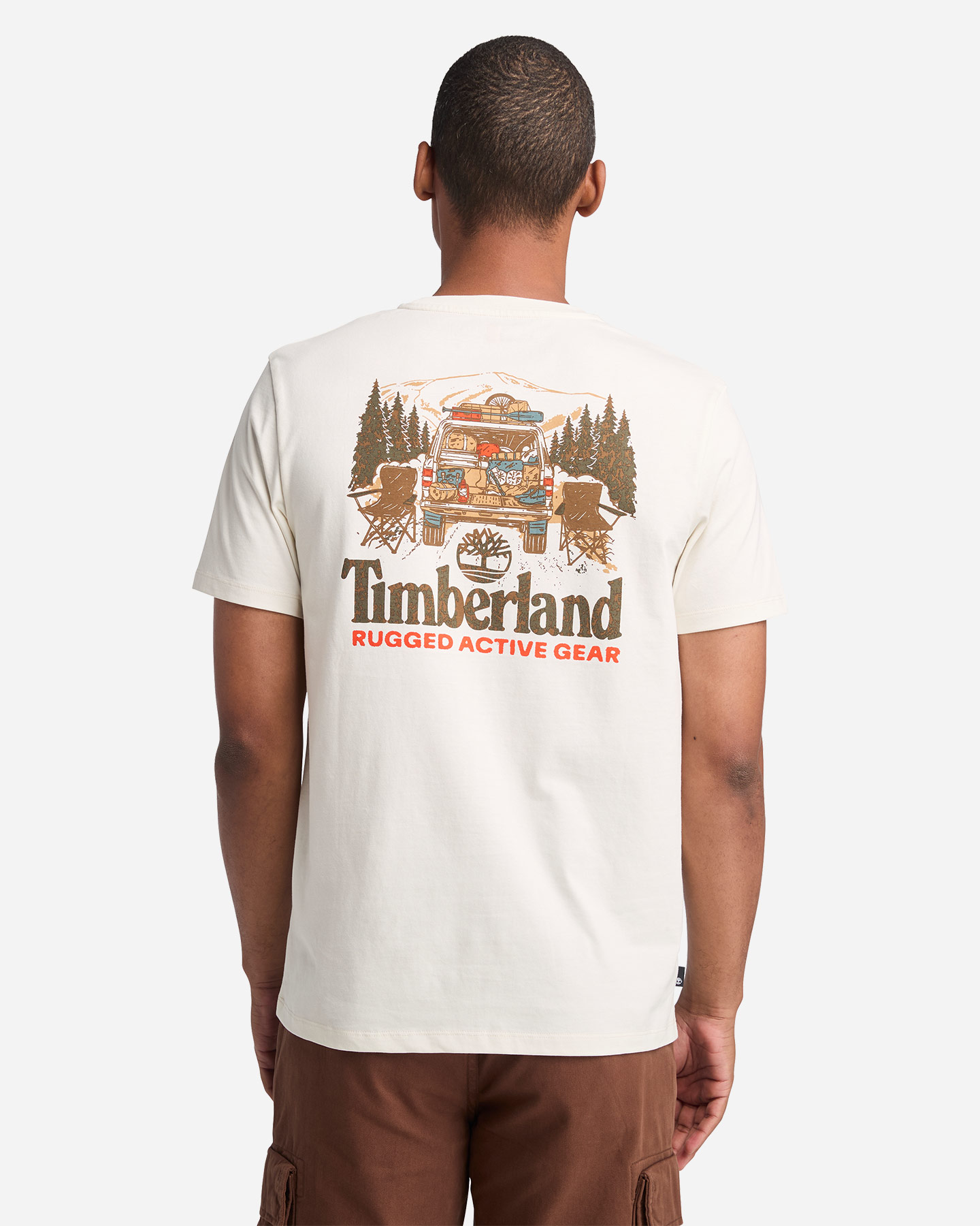 T-shirt TIMBERLAND BACK PRINT M - Bianco - 2 | Cisalfa Sport