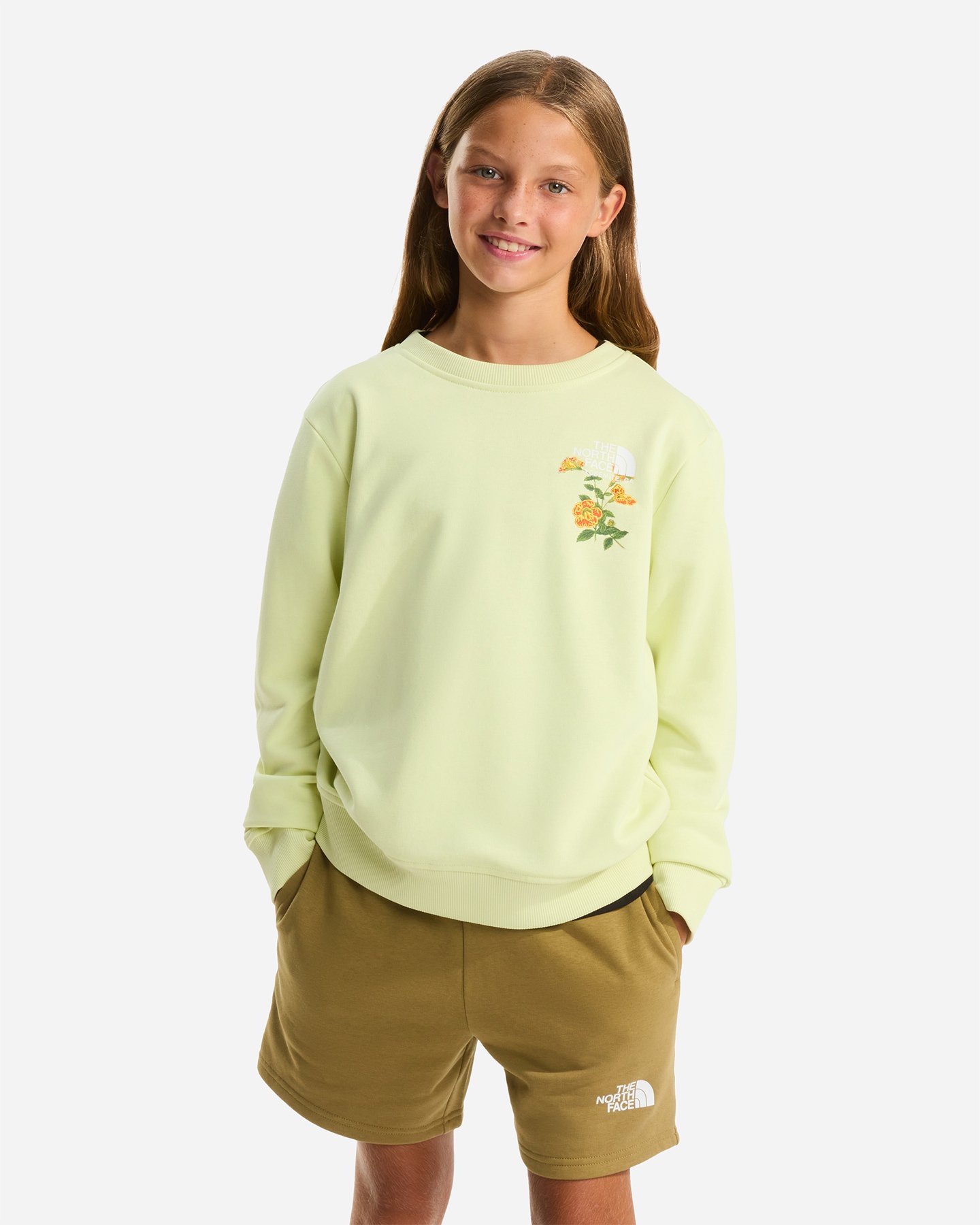 Felpa THE NORTH FACE FLORA JR - Giallo - 2 | Cisalfa Sport