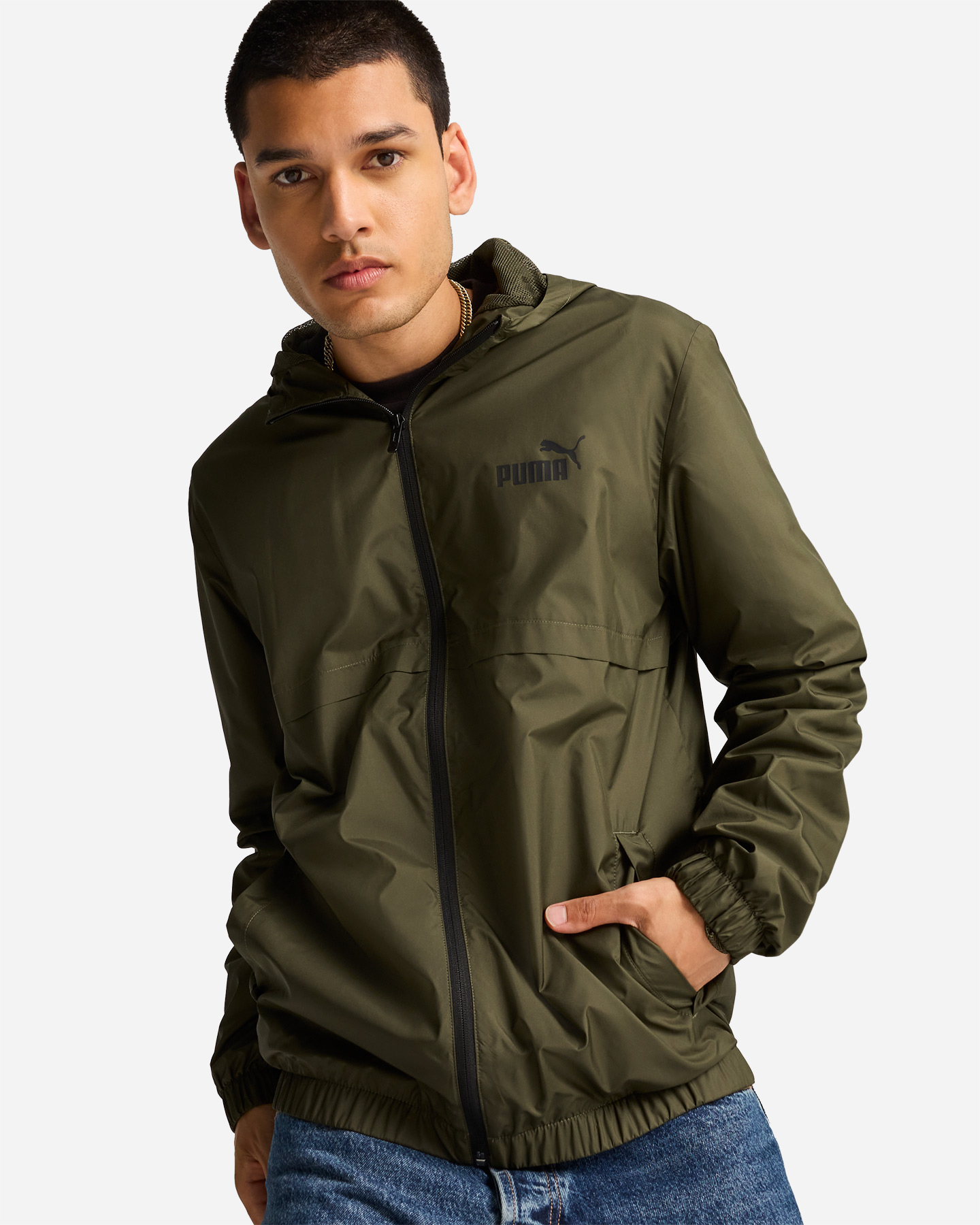 Felpa PUMA ESSENTIAL SOLID M - Verde - 2 | Cisalfa Sport