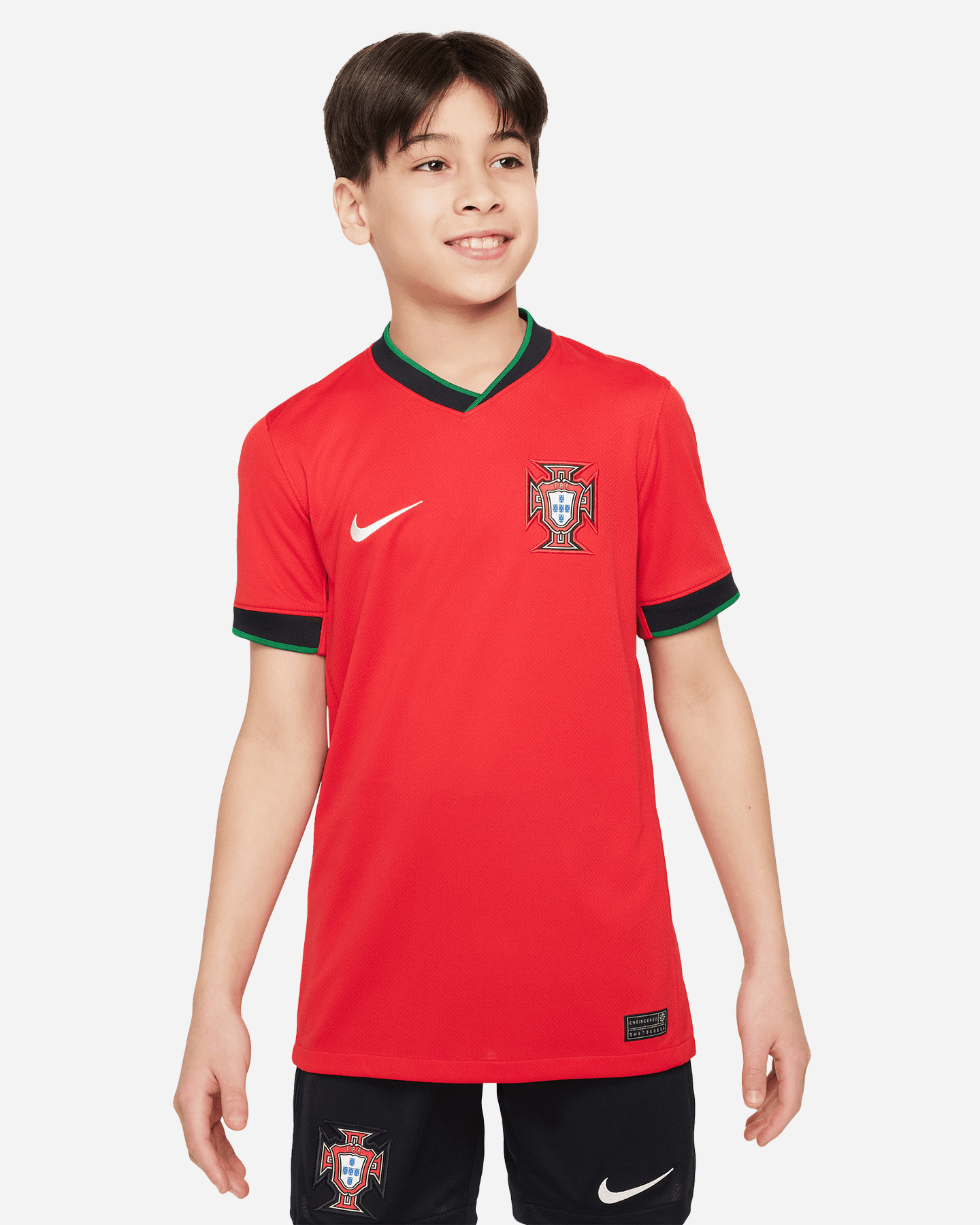 Maglia calcio ufficiale NIKE DRI FIT PORTOGALLO HOME 23-24 JR - Rosso - 2 | Cisalfa Sport