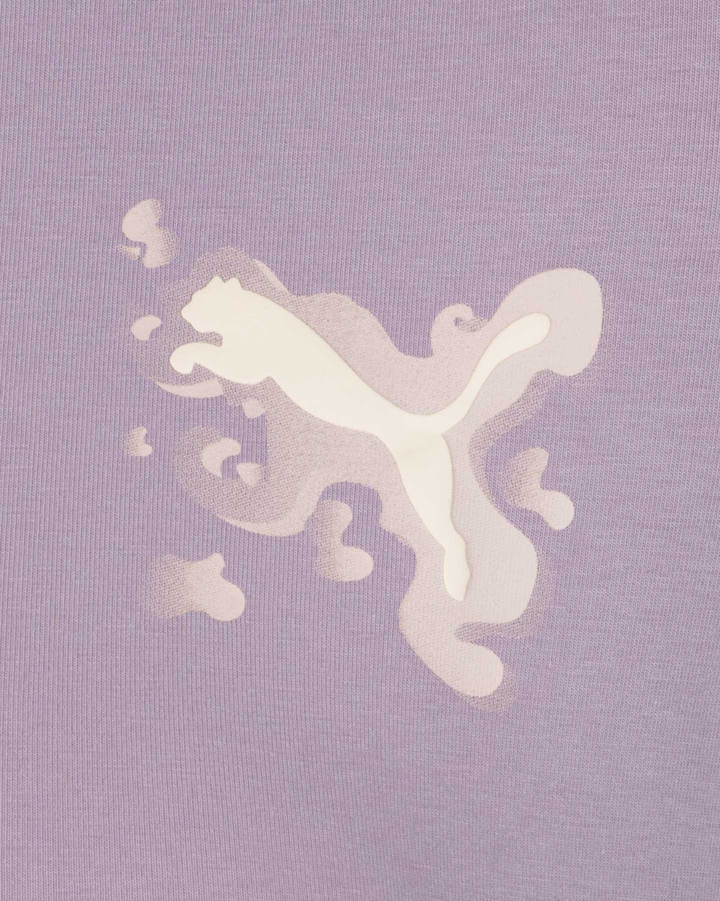 T-shirt PUMA CROP BRAND LOVE W - Lilla - 2 | Cisalfa Sport