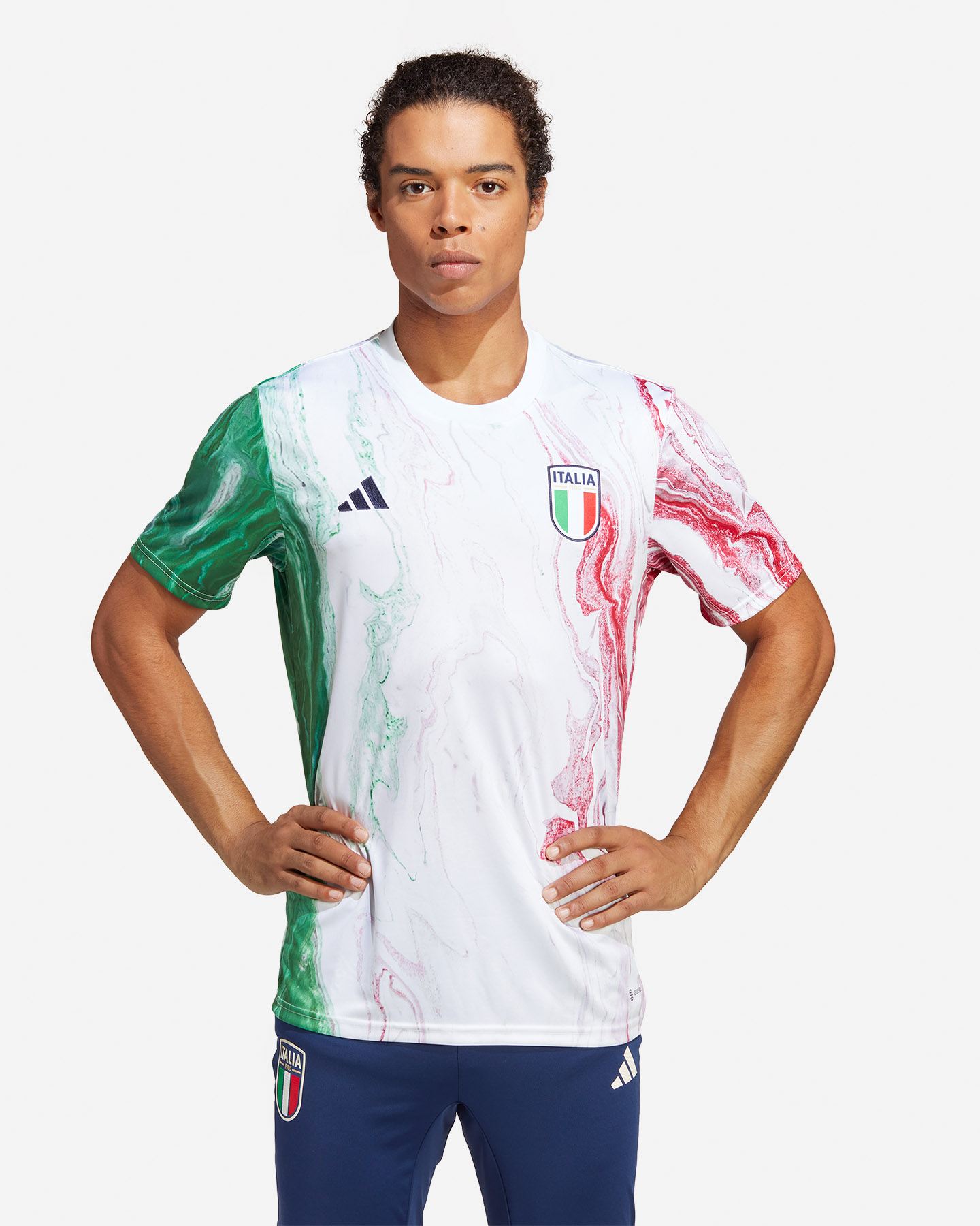 Abbigliamento calcio ufficiale ADIDAS ITALIA PRESHI M - 2 | Cisalfa Sport