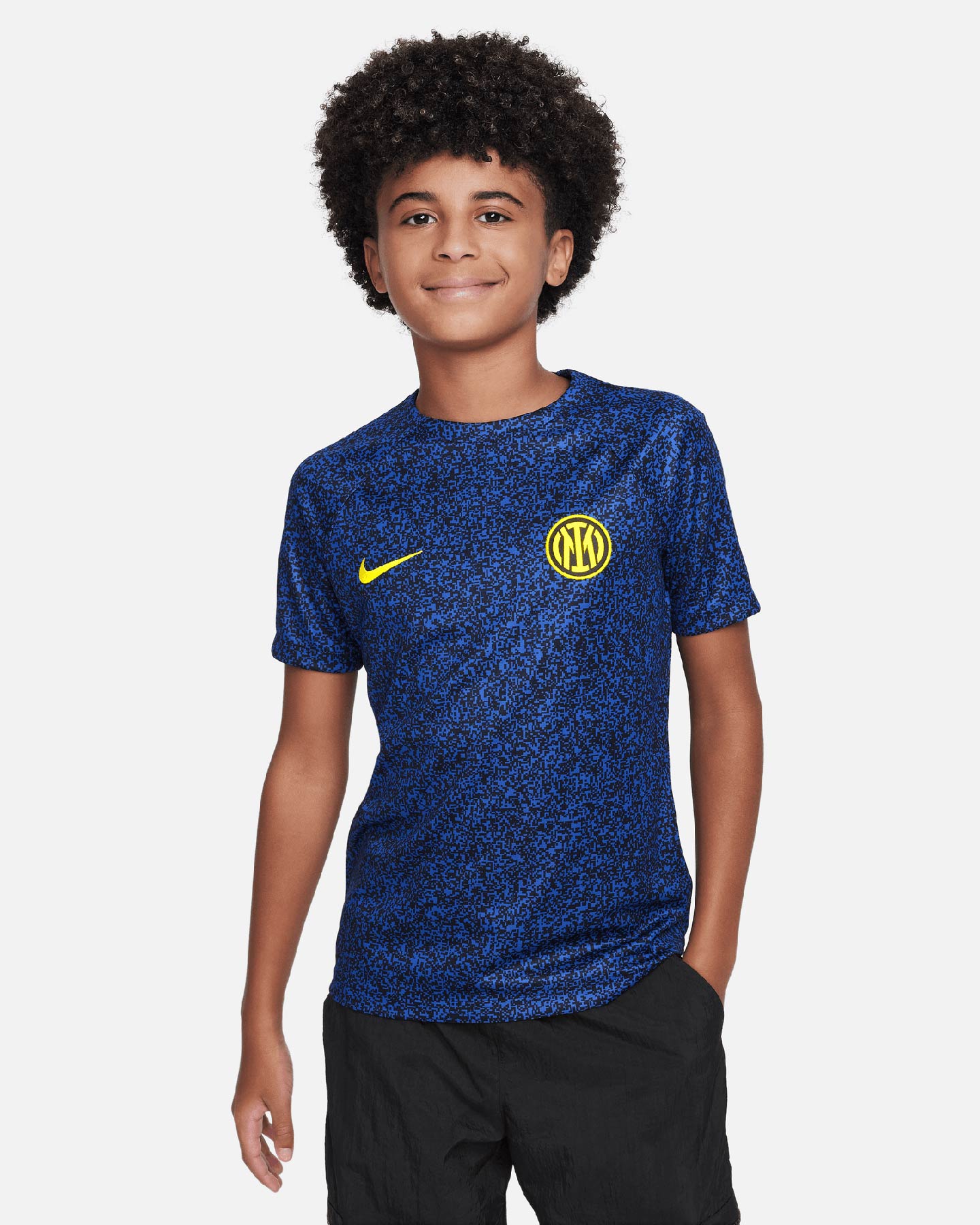 Maglia calcio ufficiale NIKE DRI FIT INTER PREMATCH 23-24 JR - Blu - 0 | Cisalfa Sport