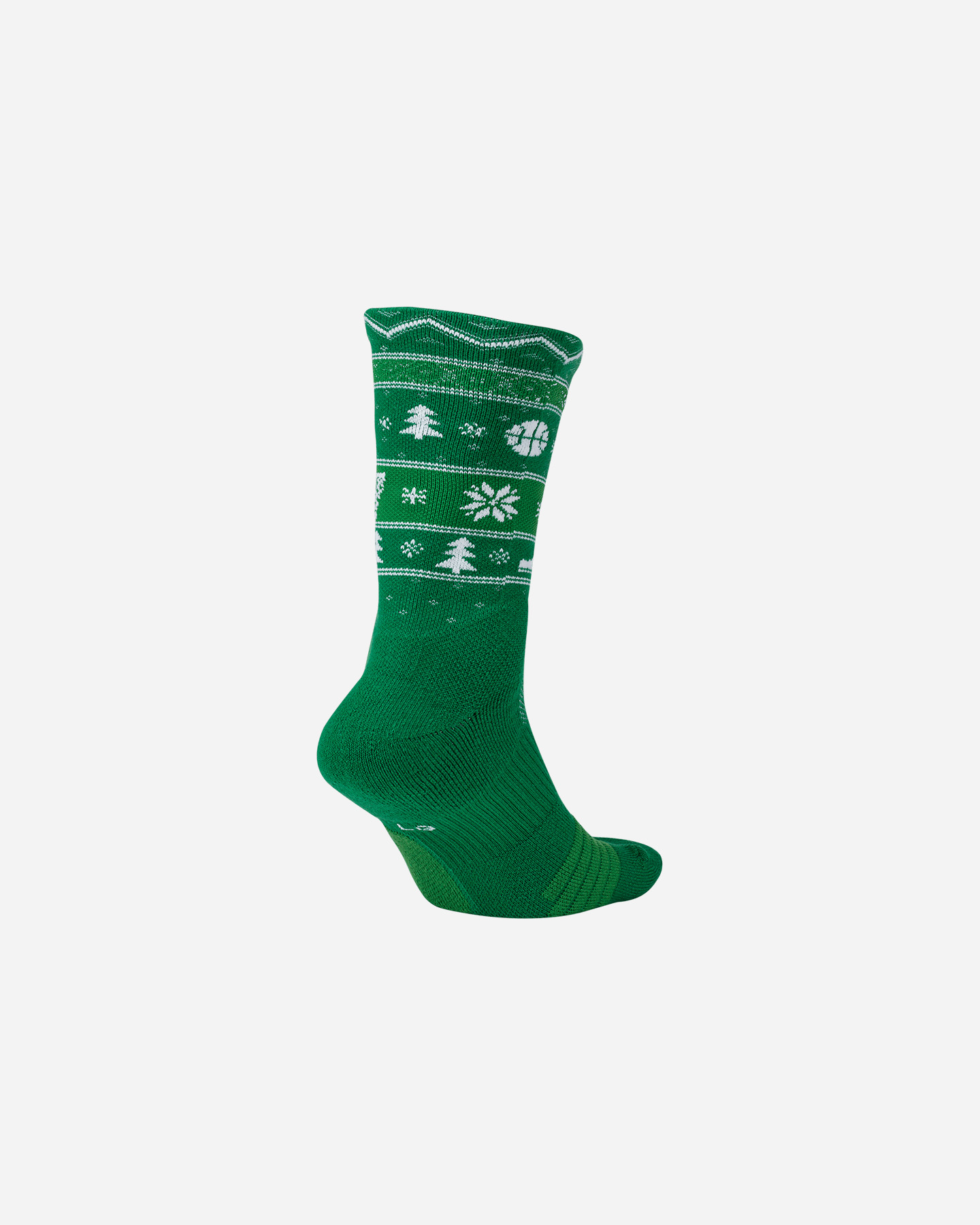 Calzettoni basket NIKE ELITE CREW-XMAS - Verde - 1 | Cisalfa Sport