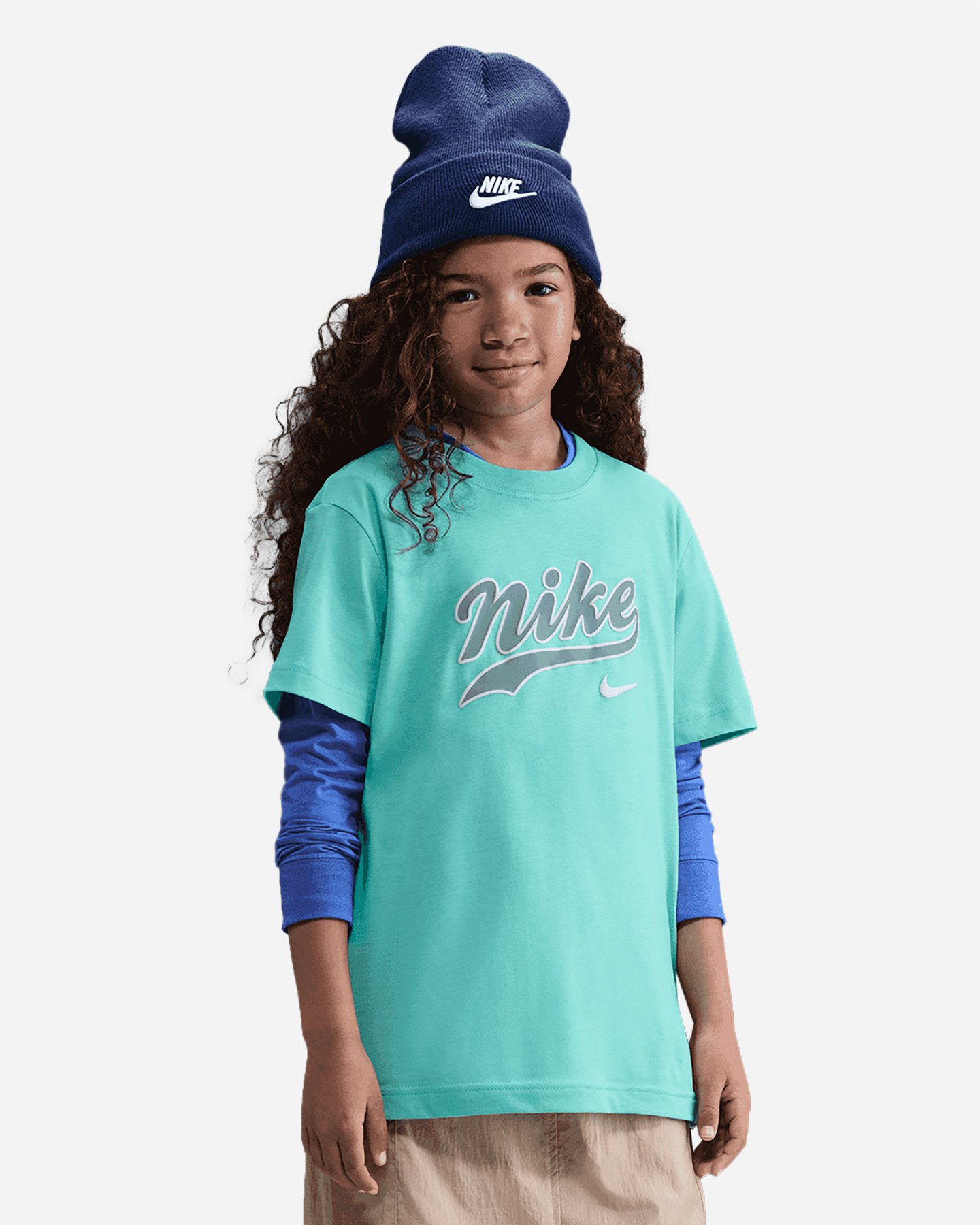 T-shirt NIKE BOYFRIEND BIG LOGO JR - Verde - 0 | Cisalfa Sport