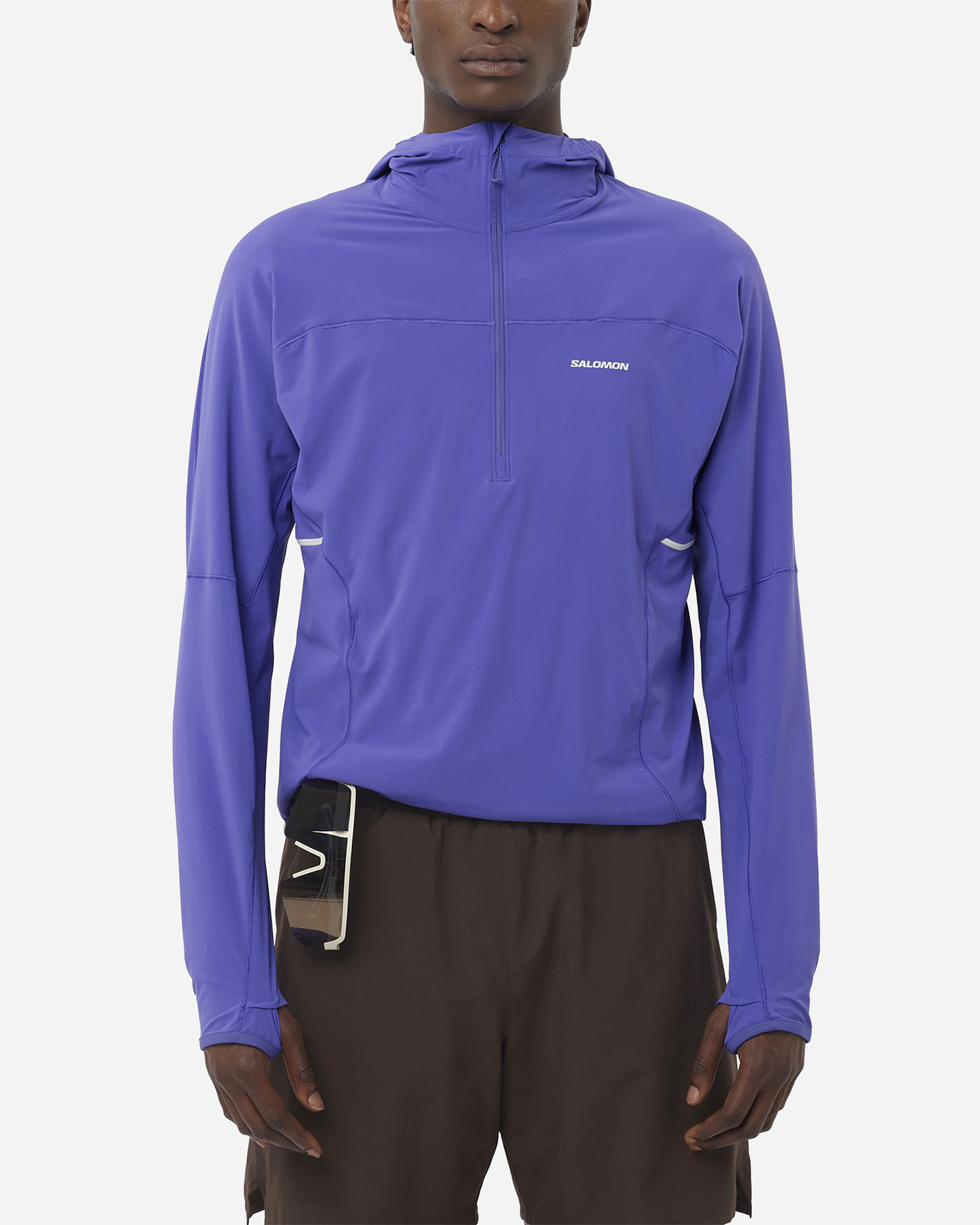 Maglia running SALOMON TRAIL SENSE AERO HYBRID M - Viola - 1 | Cisalfa Sport