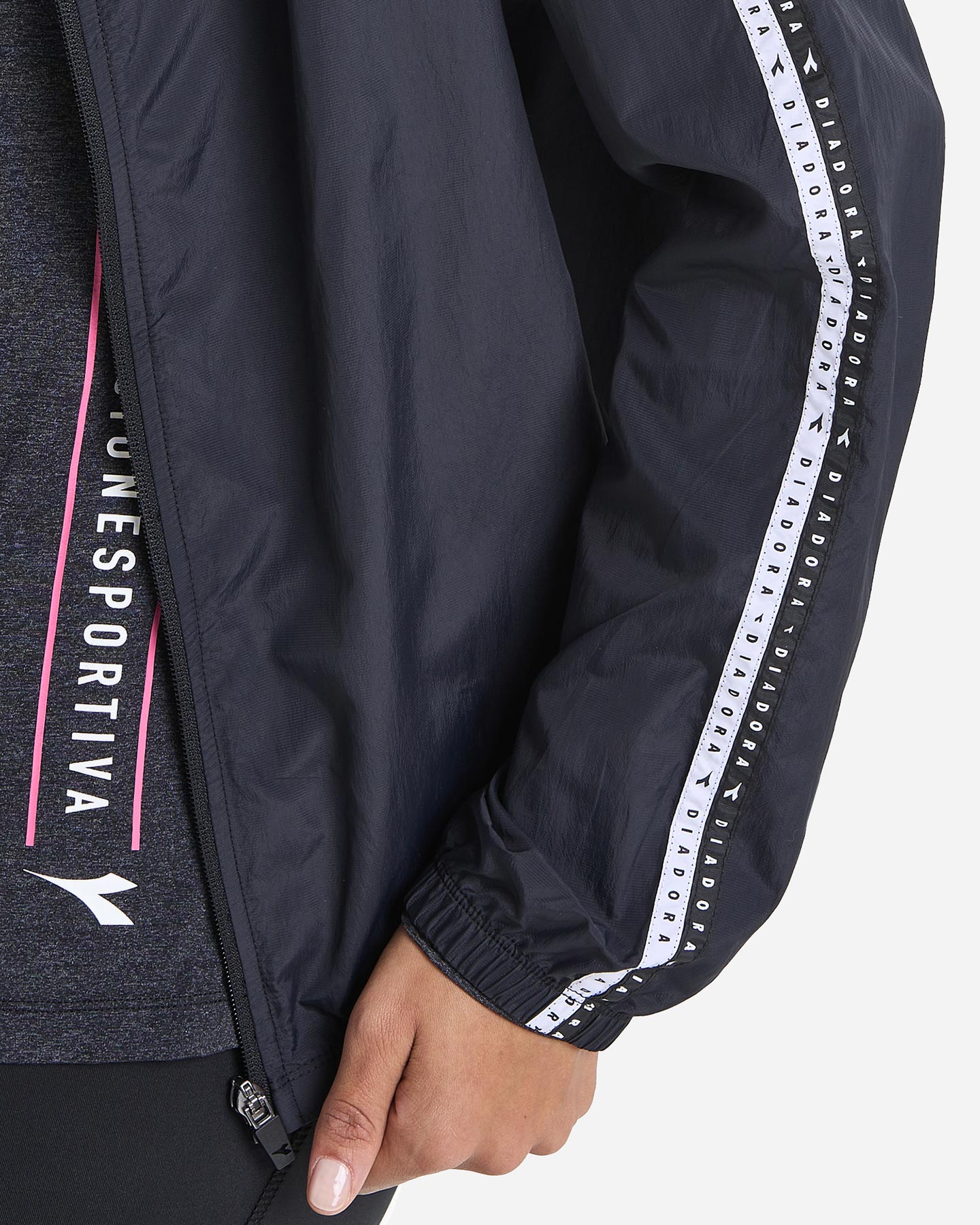 Giacca running DIADORA MULTILAYER BE ONE W - Nero - 5 | Cisalfa Sport