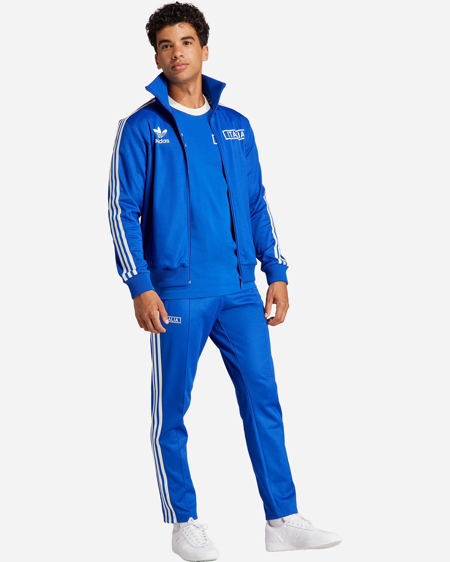 Abbigliamento calcio ufficiale ADIDAS ITALIA OG BECKENBAUER M - Blu royal - 3 | Cisalfa Sport