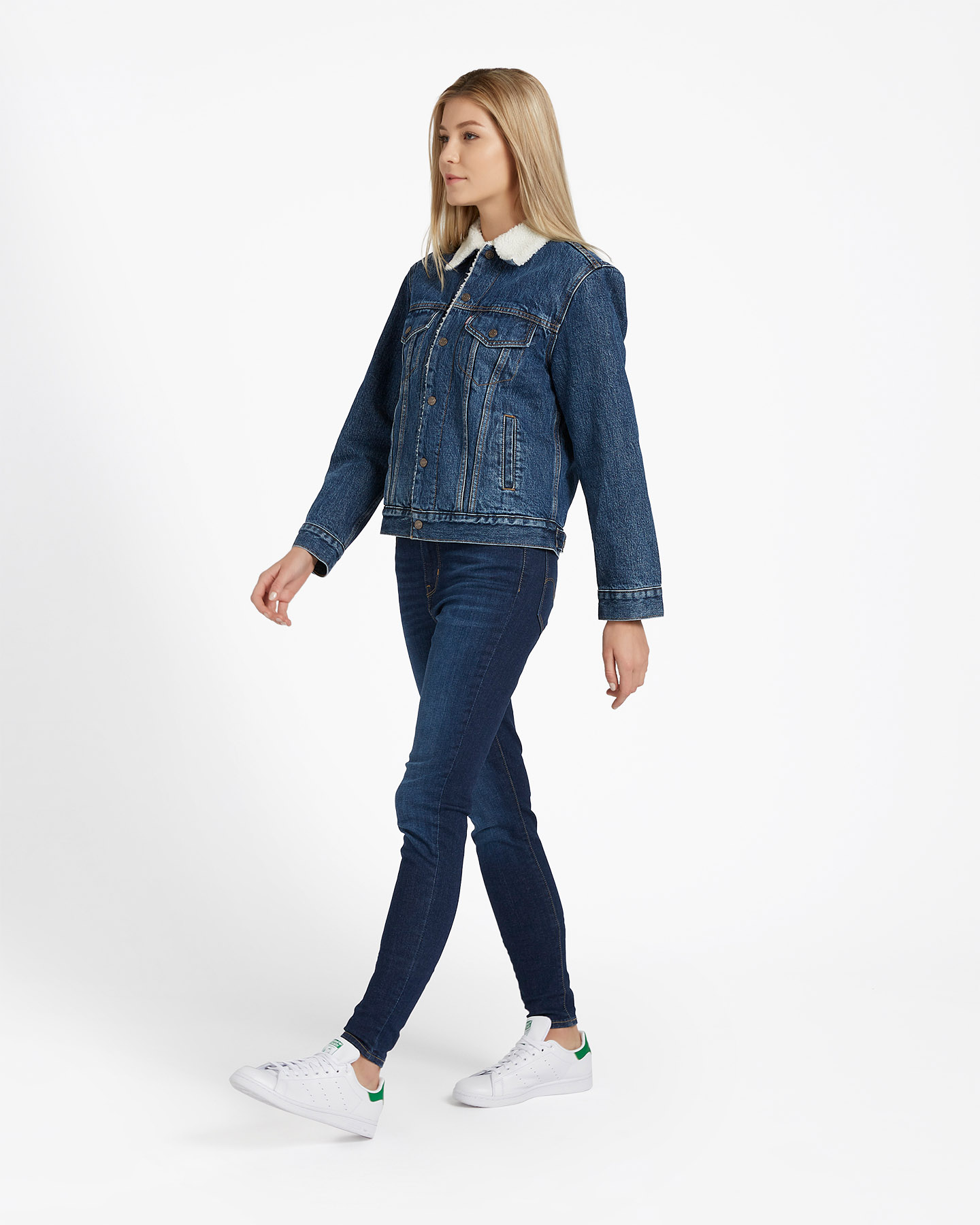 Giubbotto LEVI'S SHERPA DENIM W - Denim - 3 | Cisalfa Sport