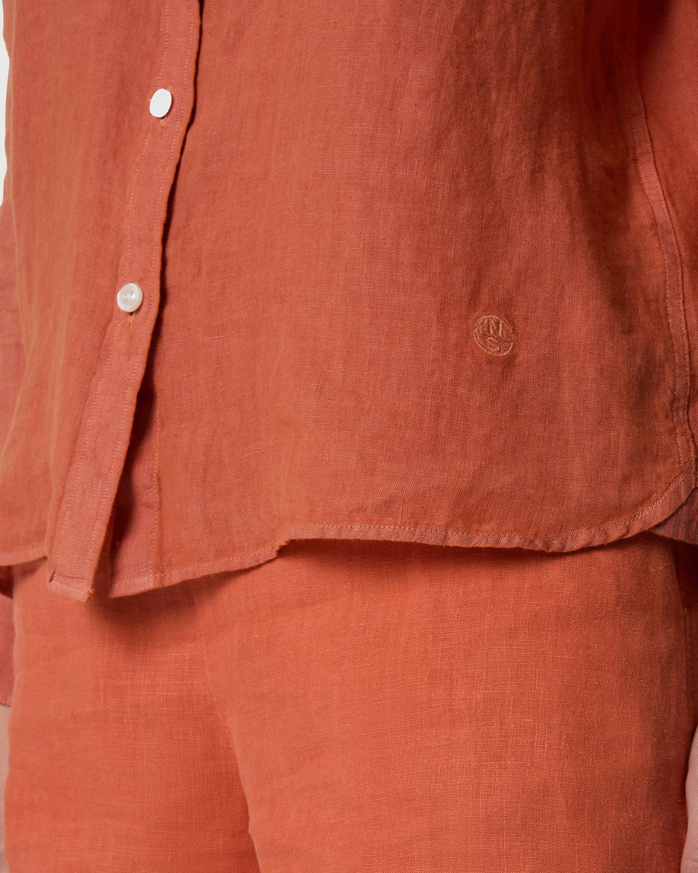 Camicia NORTH SAILS LINO W - Arancione - 4 | Cisalfa Sport