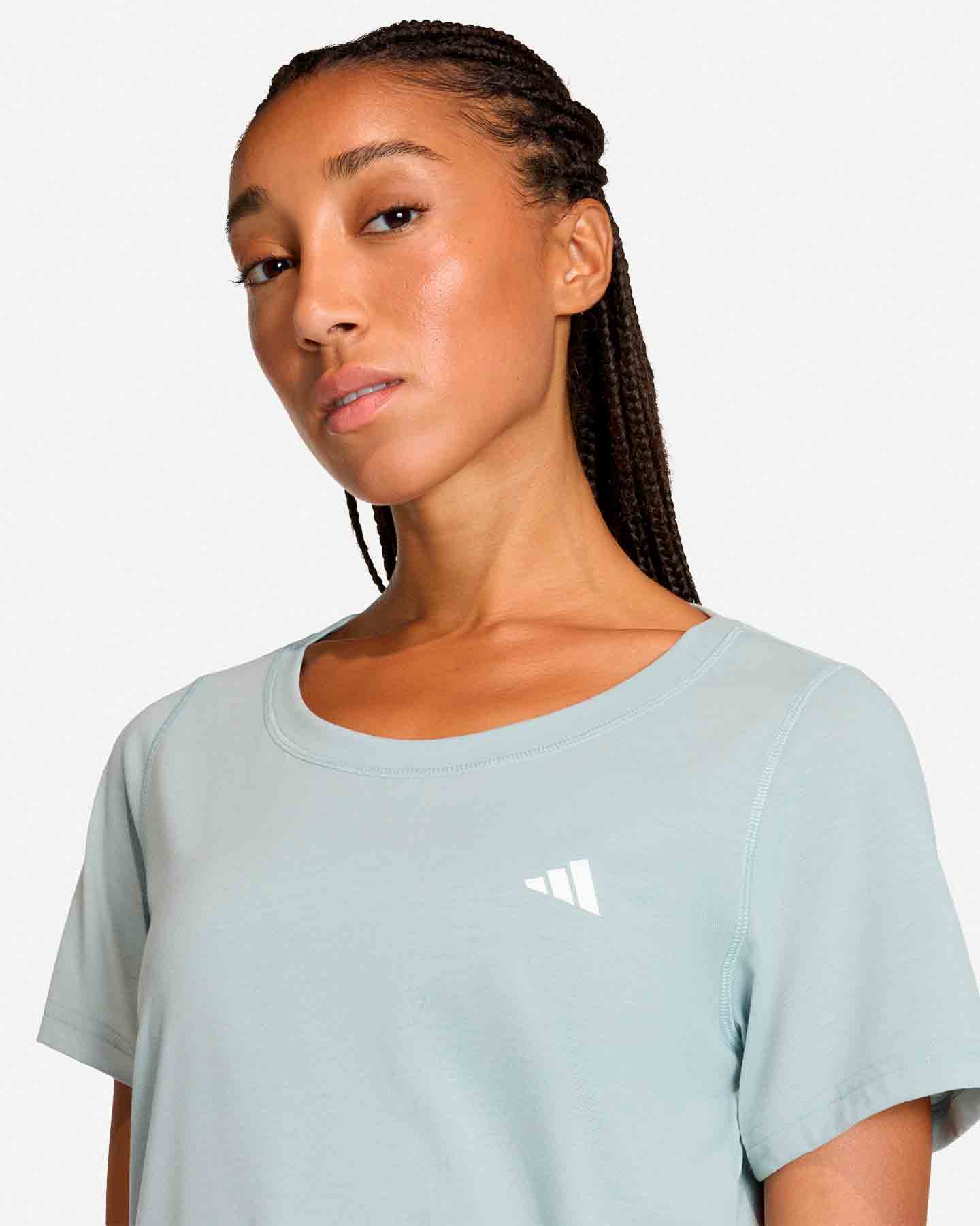 T-shirt training ADIDAS ESSENTIALS SMALL LOGO W - Verde - 4 | Cisalfa Sport