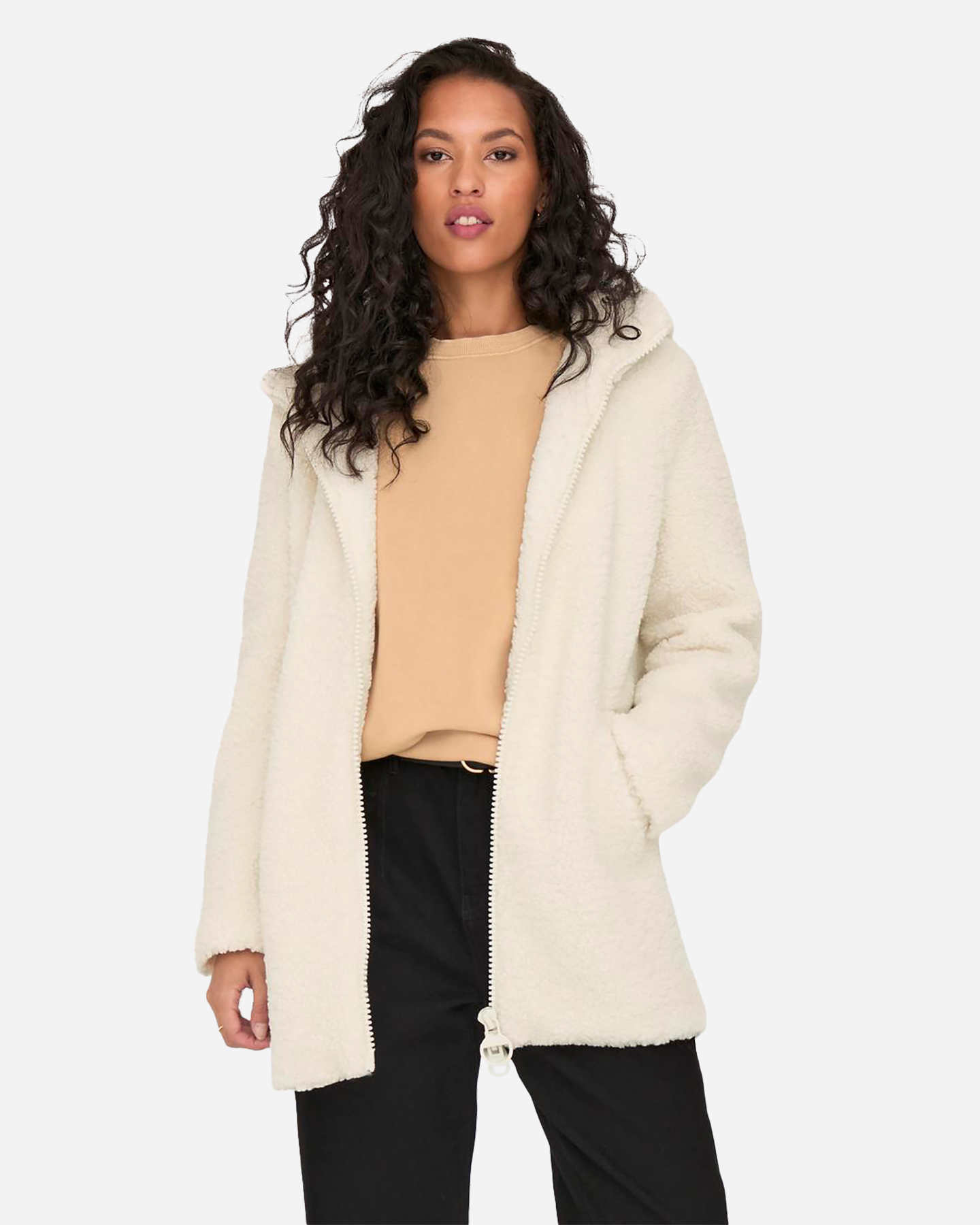 Giacca ONLY MY TERRY W - Bianco - 2 | Cisalfa Sport