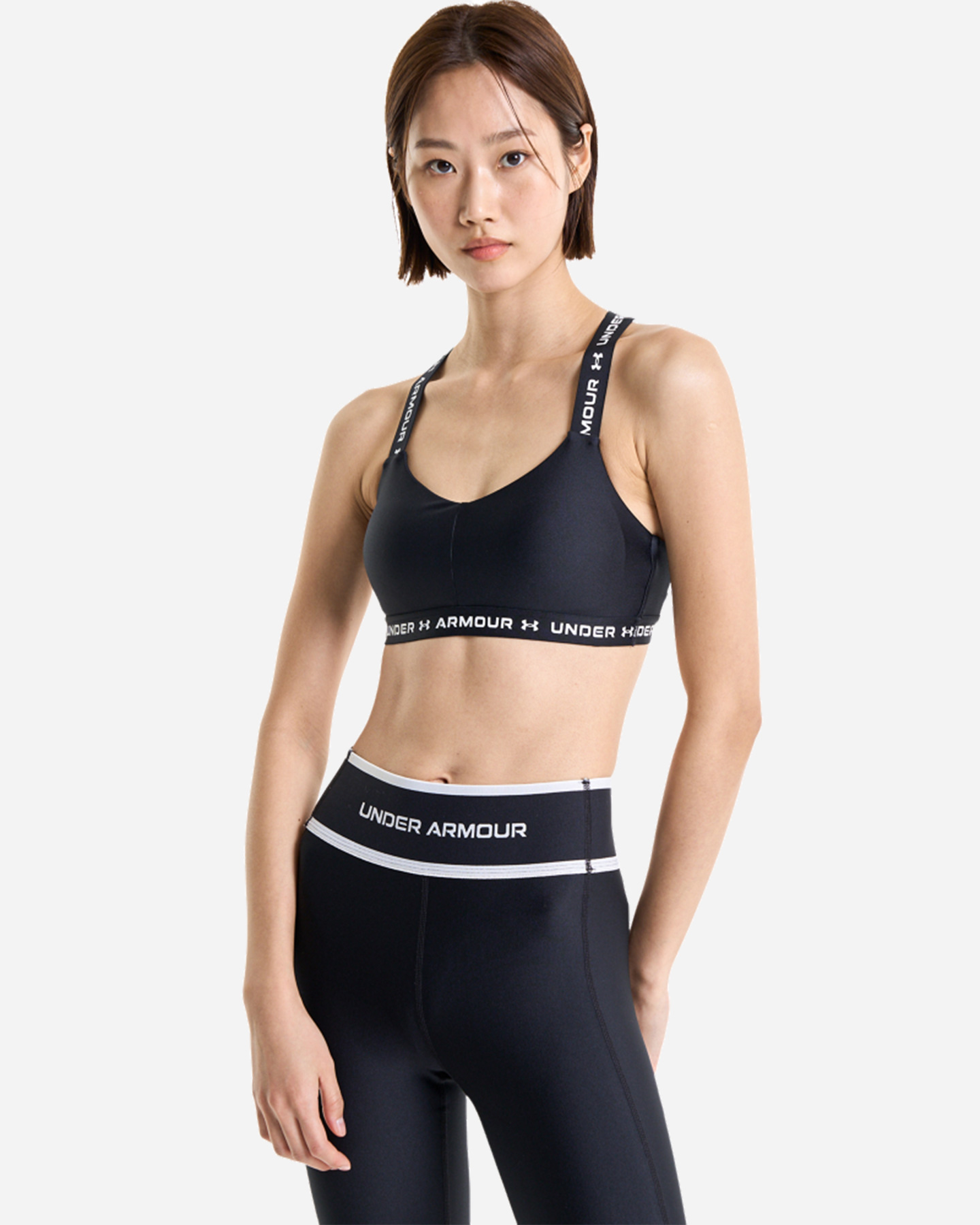 Bra training UNDER ARMOUR CROSSBACK LOW W - Nero - 2 | Cisalfa Sport