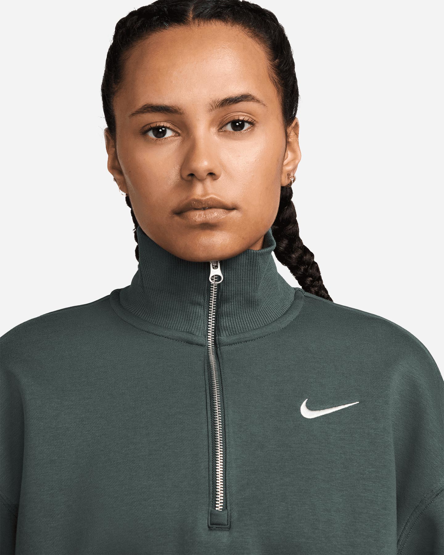 Felpa NIKE SMALL LOGO W - Verde - 2 | Cisalfa Sport